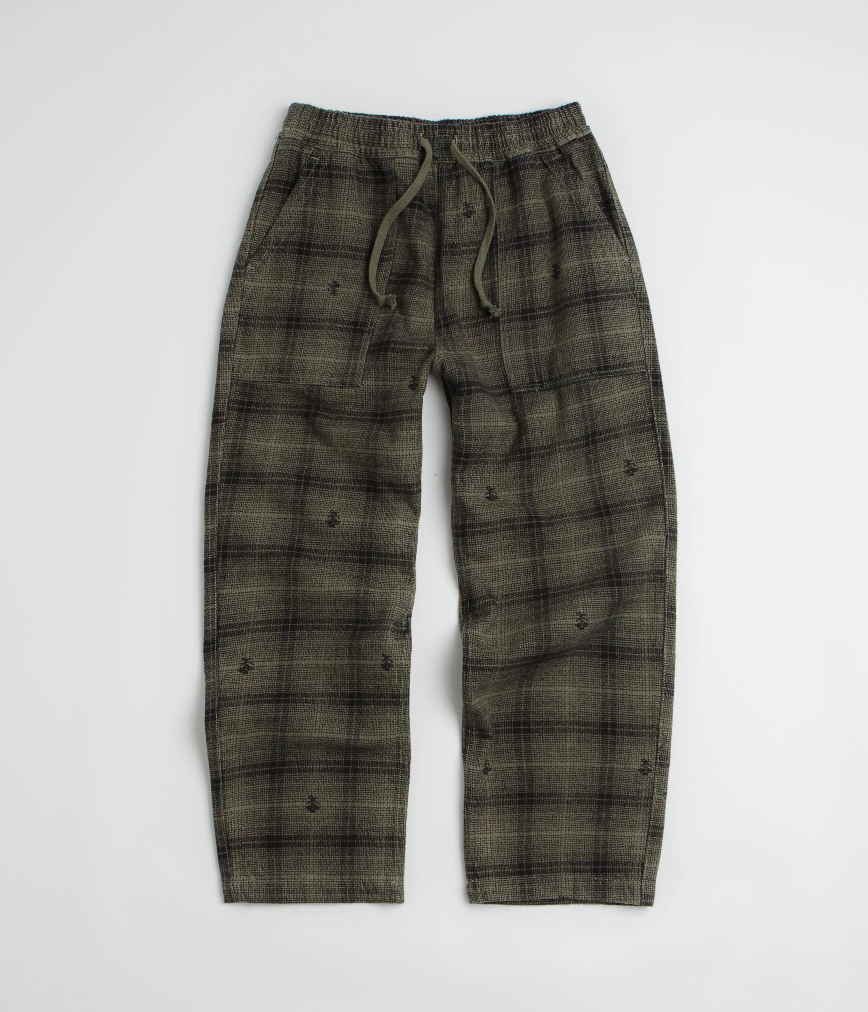 Service Works Thistle Plaid Chef Pants - Olive