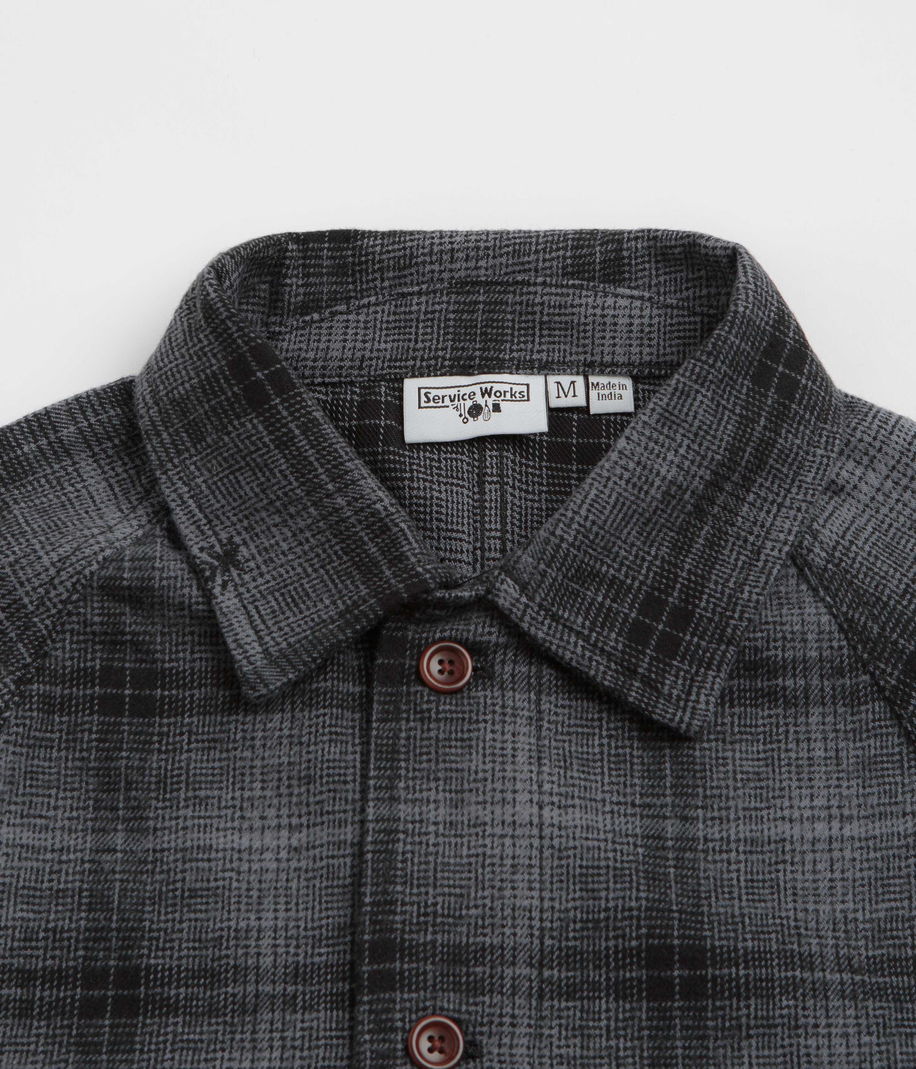 Service Works Thistle Plaid FOH Jacket - Black - Image 3