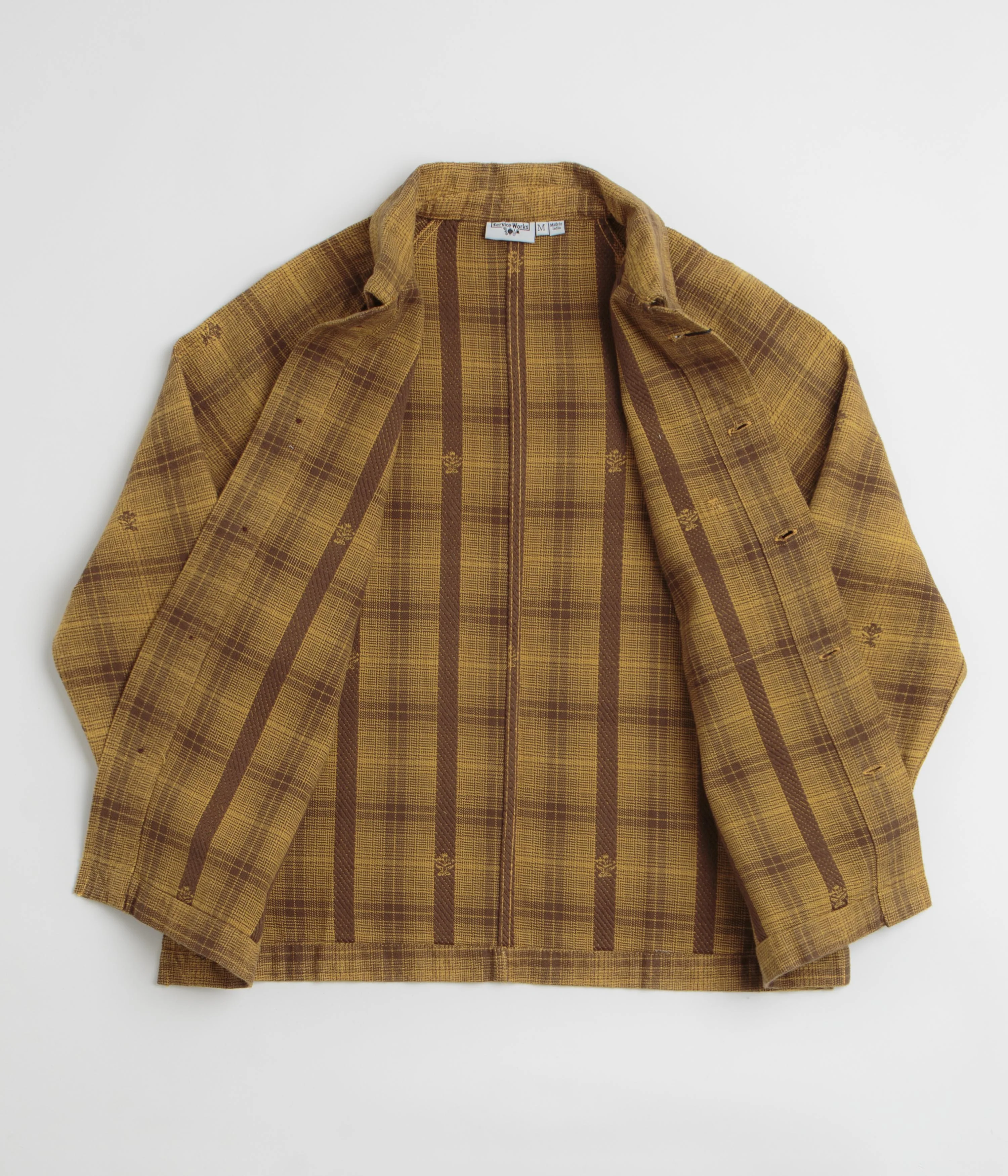 Service Works Thistle Plaid FOH Jacket - Ochre - Image 2