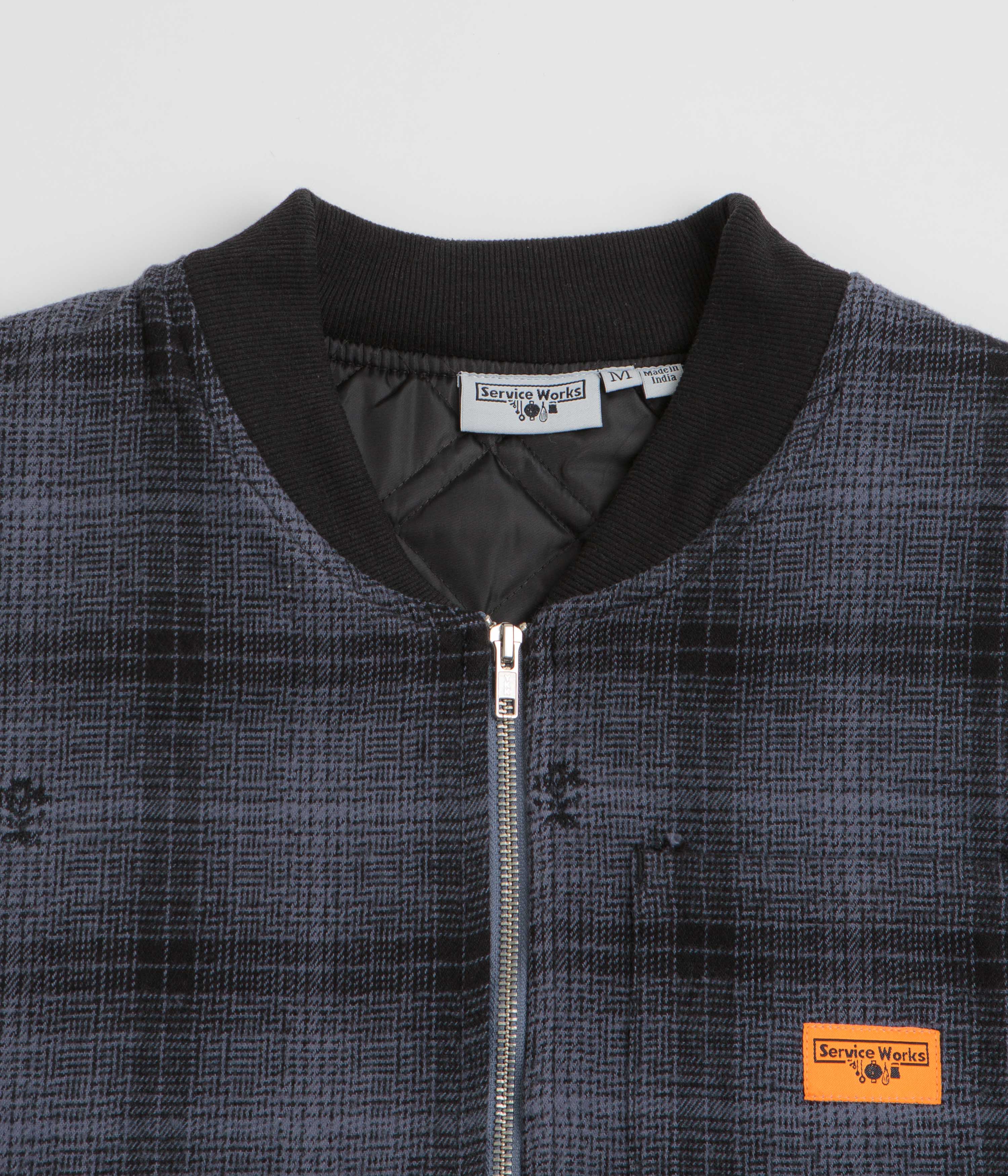 Service Works Thistle Plaid Work Vest - Black - Image 4