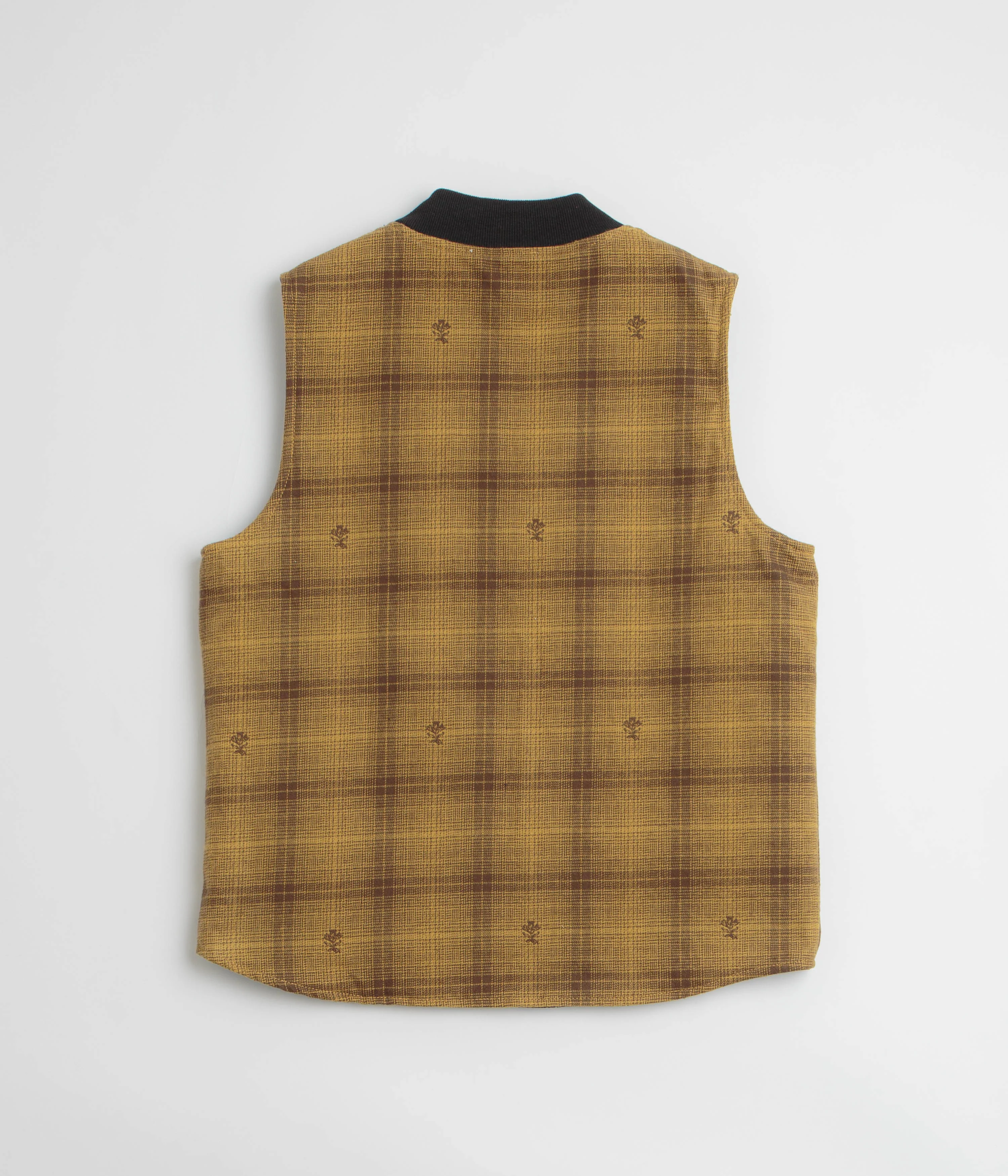 Service Works Thistle Plaid Work Vest - Ochre - Image 3