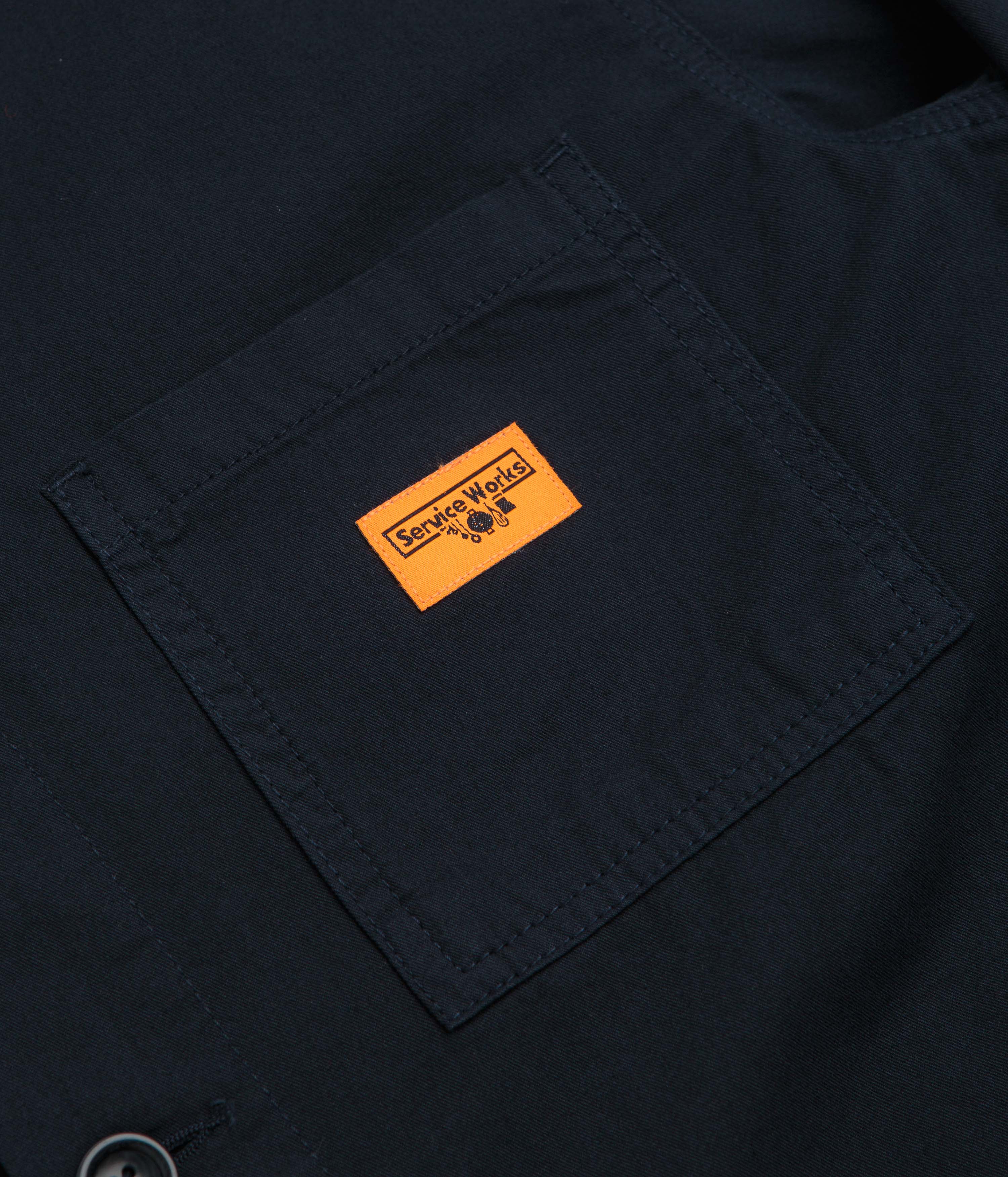 Service Works Twill Chore Shirt - Dark Navy - Image 3