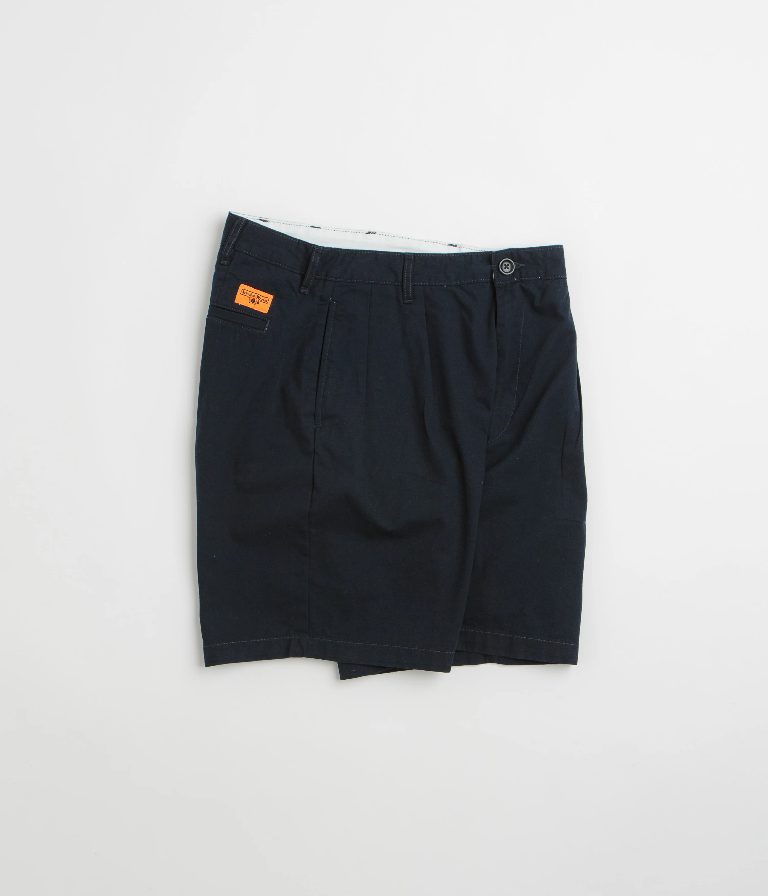 Service Works Twill Part Timer Shorts - Dark Navy - Image 2