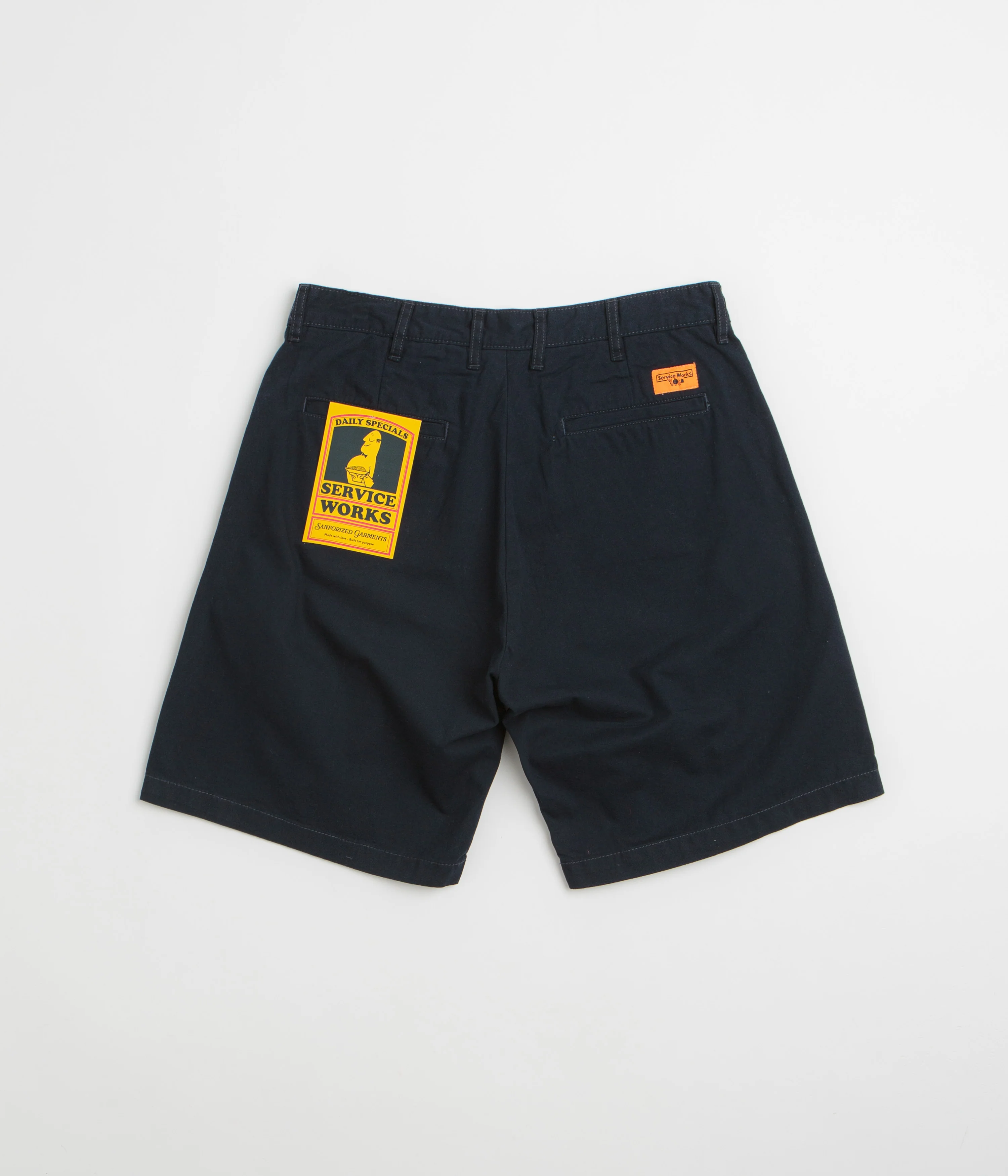 Service Works Twill Part Timer Shorts - Dark Navy - Image 3