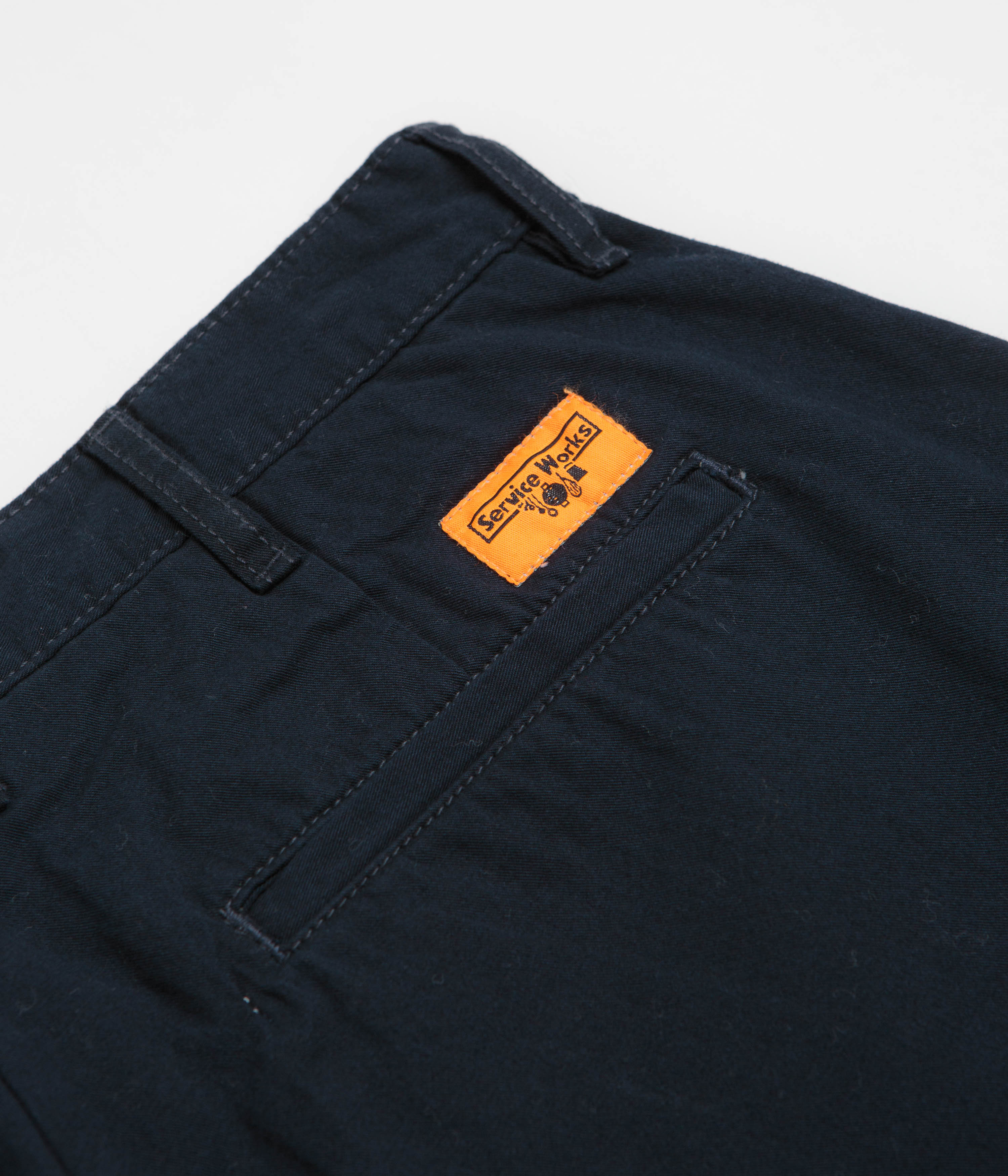 Service Works Twill Part Timer Shorts - Dark Navy - Image 7