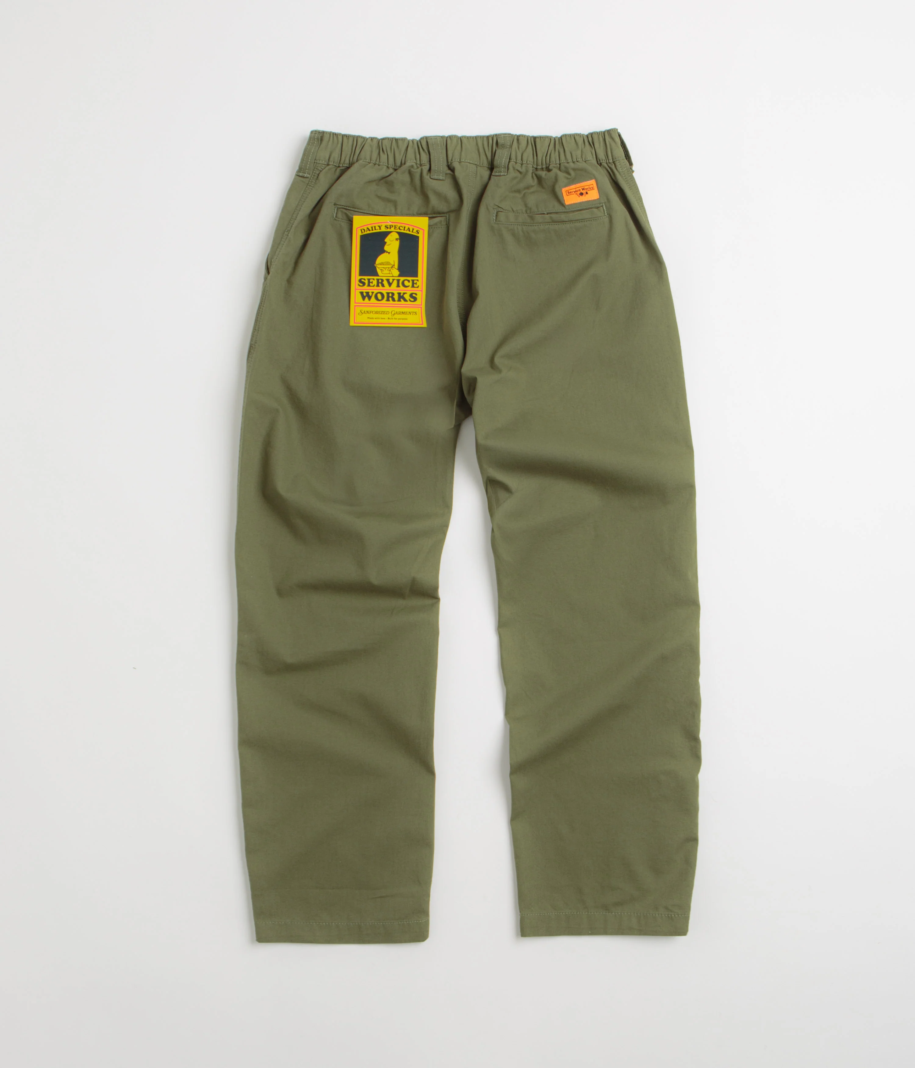 Service Works Twill Waiter Pants - Olive - Image 3