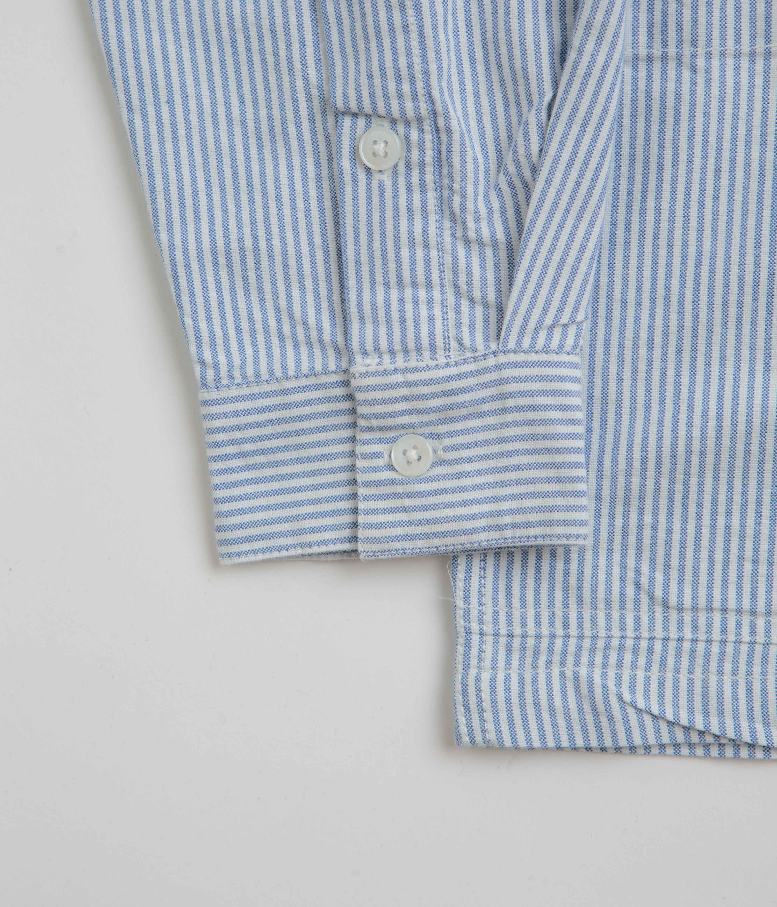 Service Works Waiter Shirt - Oxford Blue Stripe - Image 4