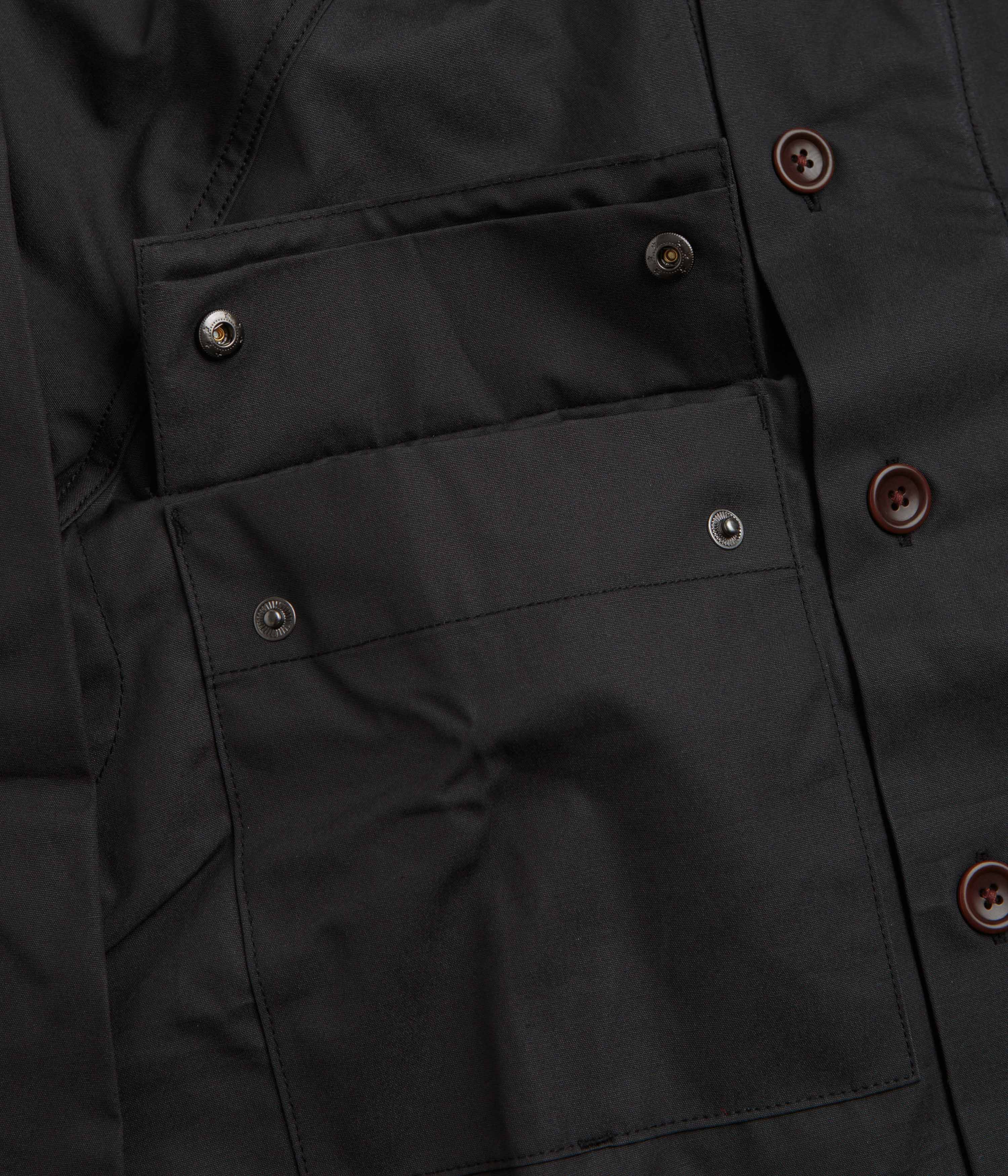 Service Works Waxed Cotton Allotment Parka - Black - Image 5