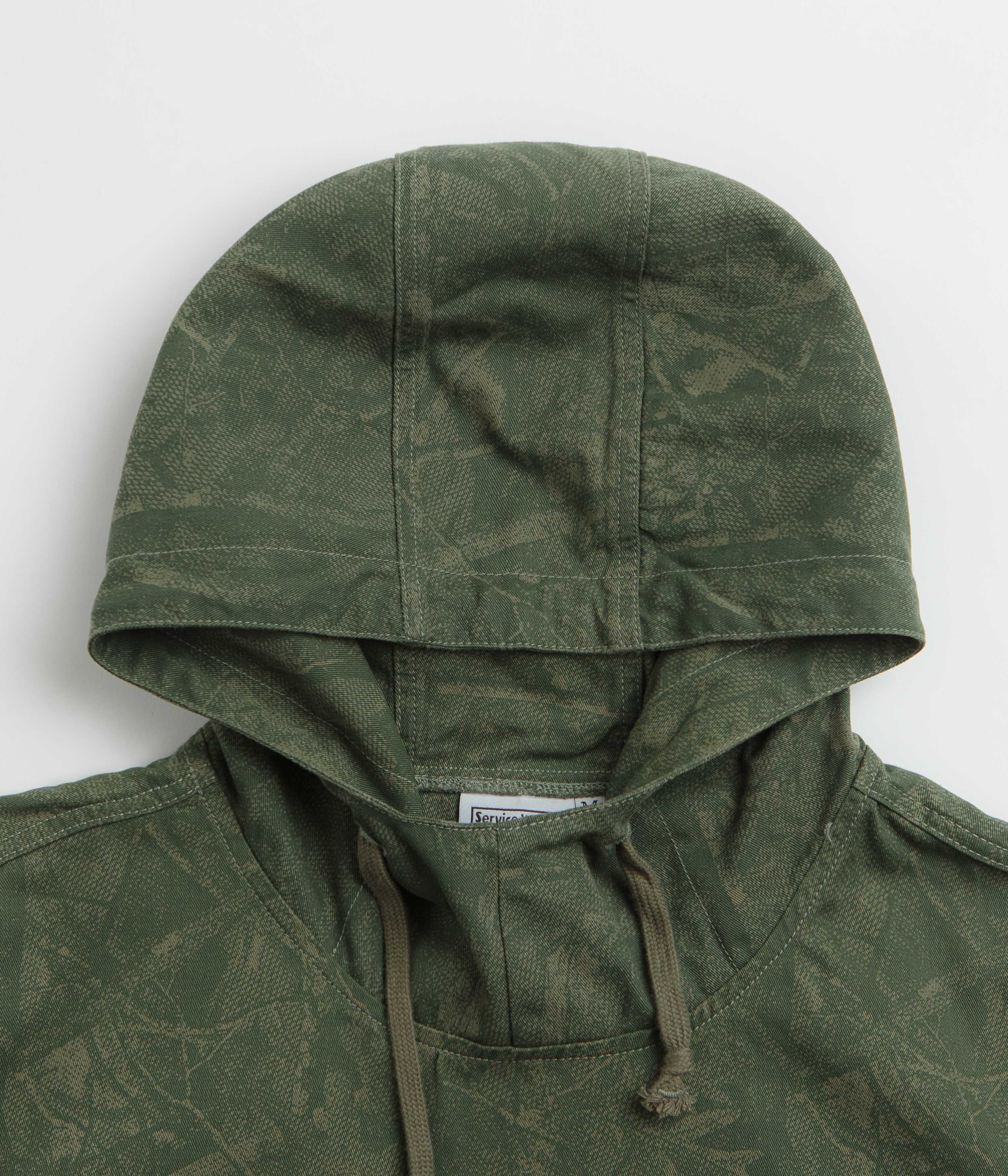 Service Works Xerox Camo Market Smock Jacket - Olive - Image 3
