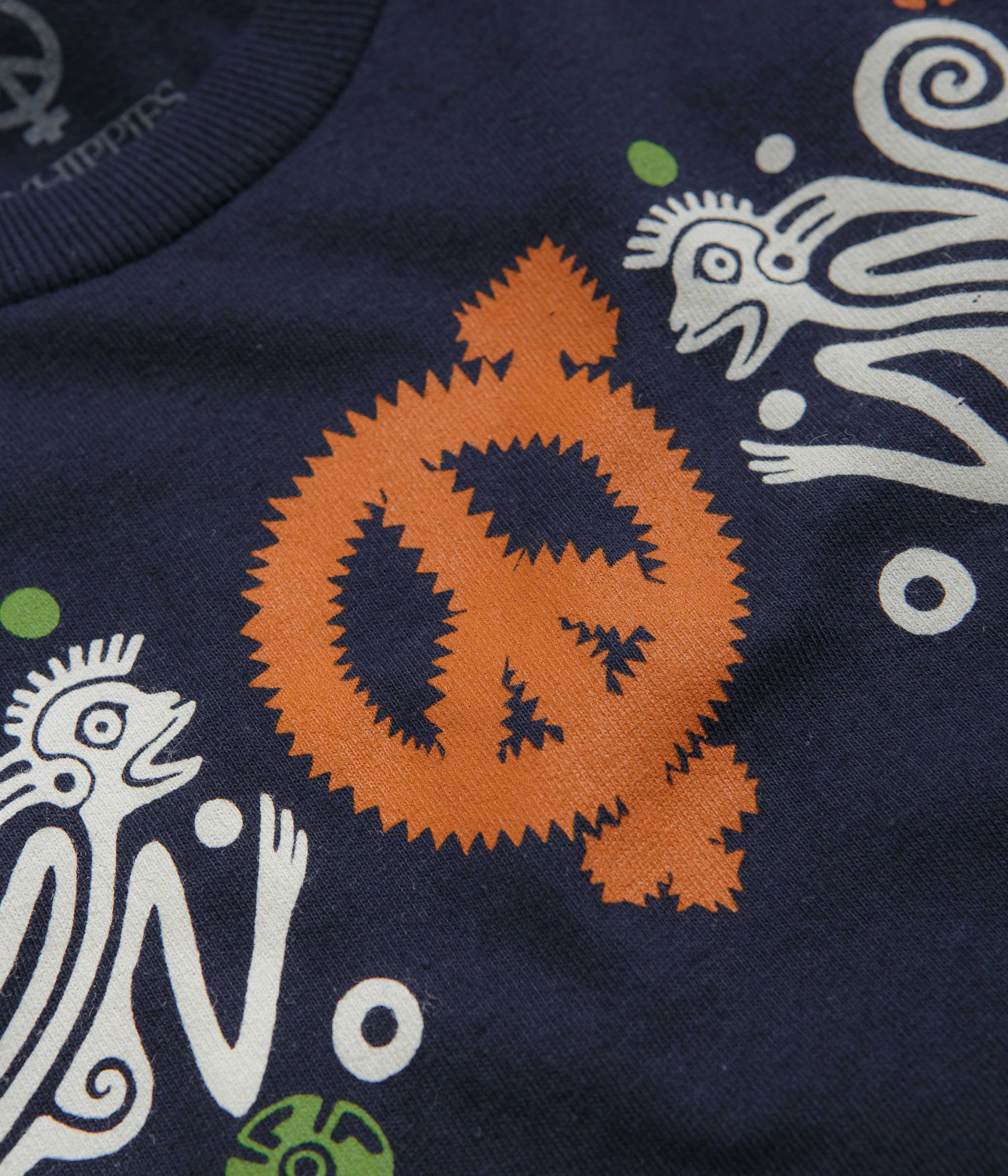 Sexhippies Primate Long Sleeve T-Shirt - Navy - Image 3