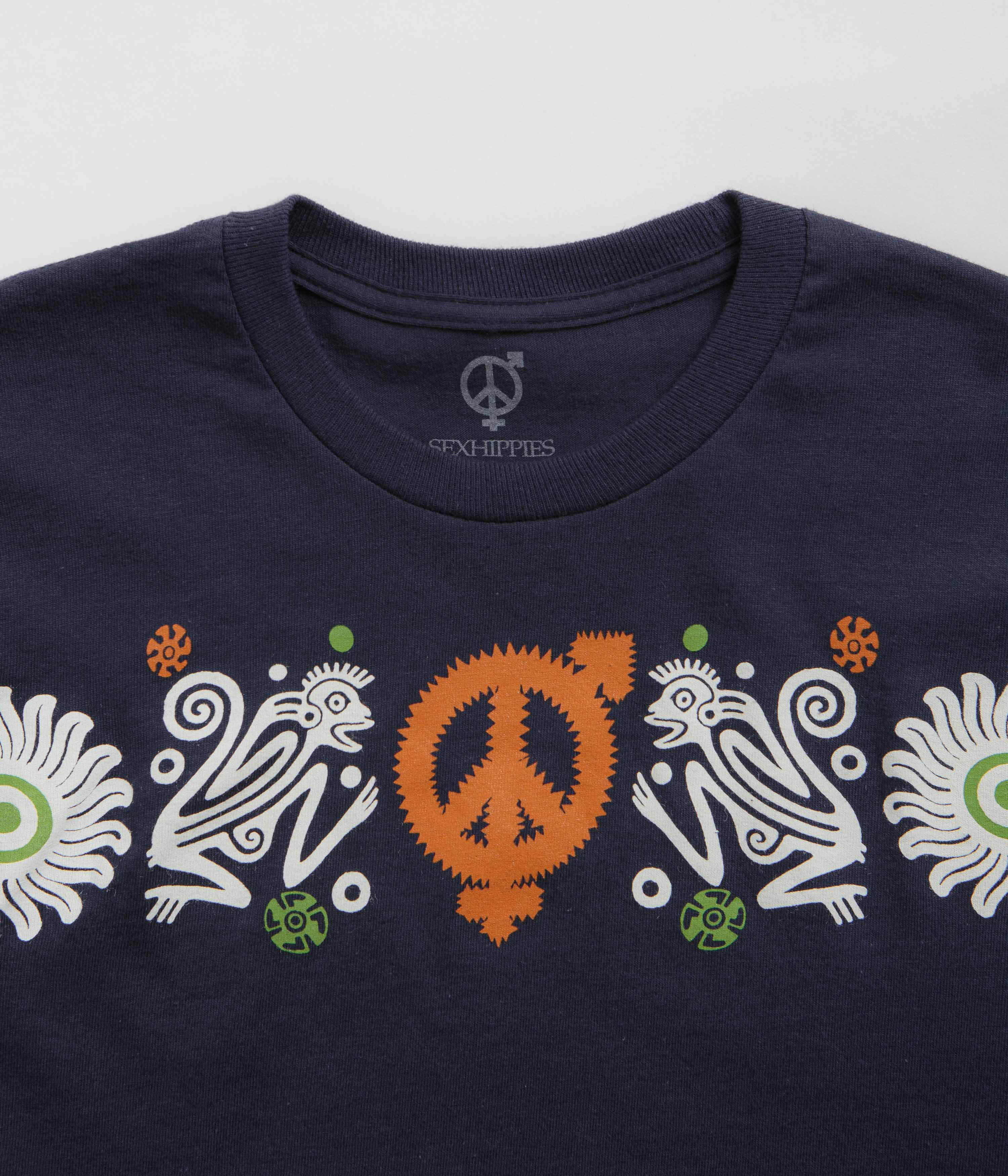 Sexhippies Primate Long Sleeve T-Shirt - Navy - Image 4