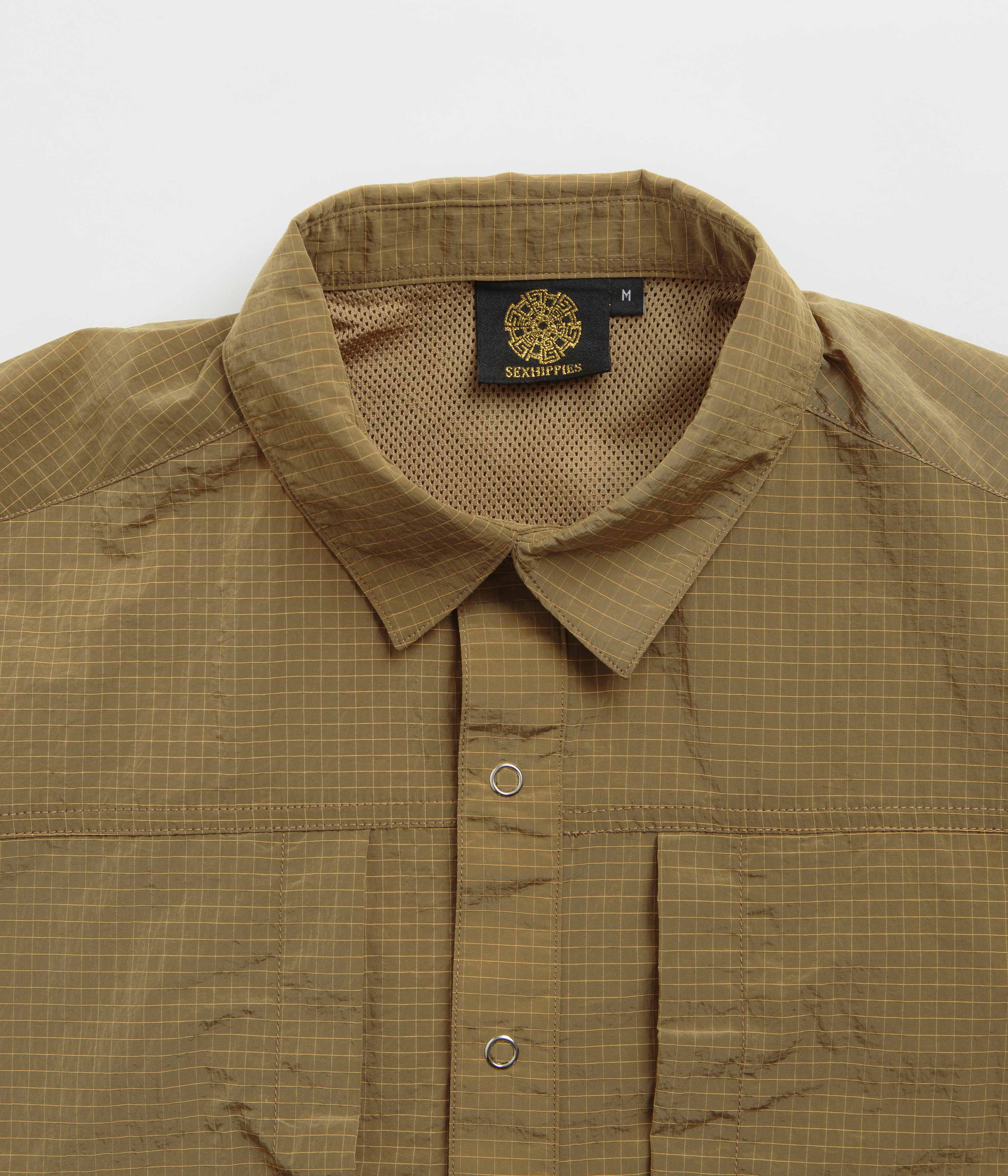 Sexhippies River Snap Shirt - Bronze - Image 4