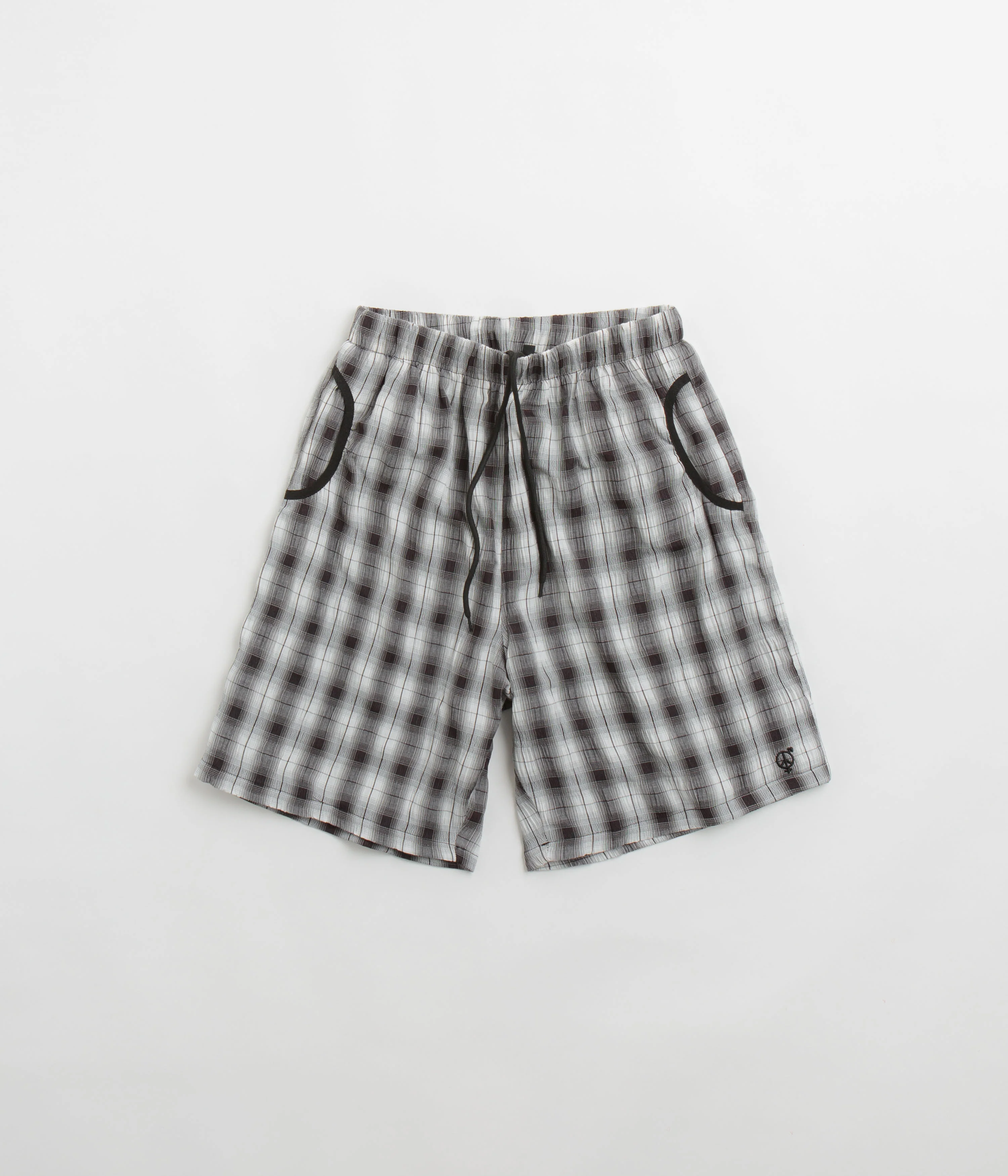 Sexhippies Seersucker Plaid Shorts - Black / White