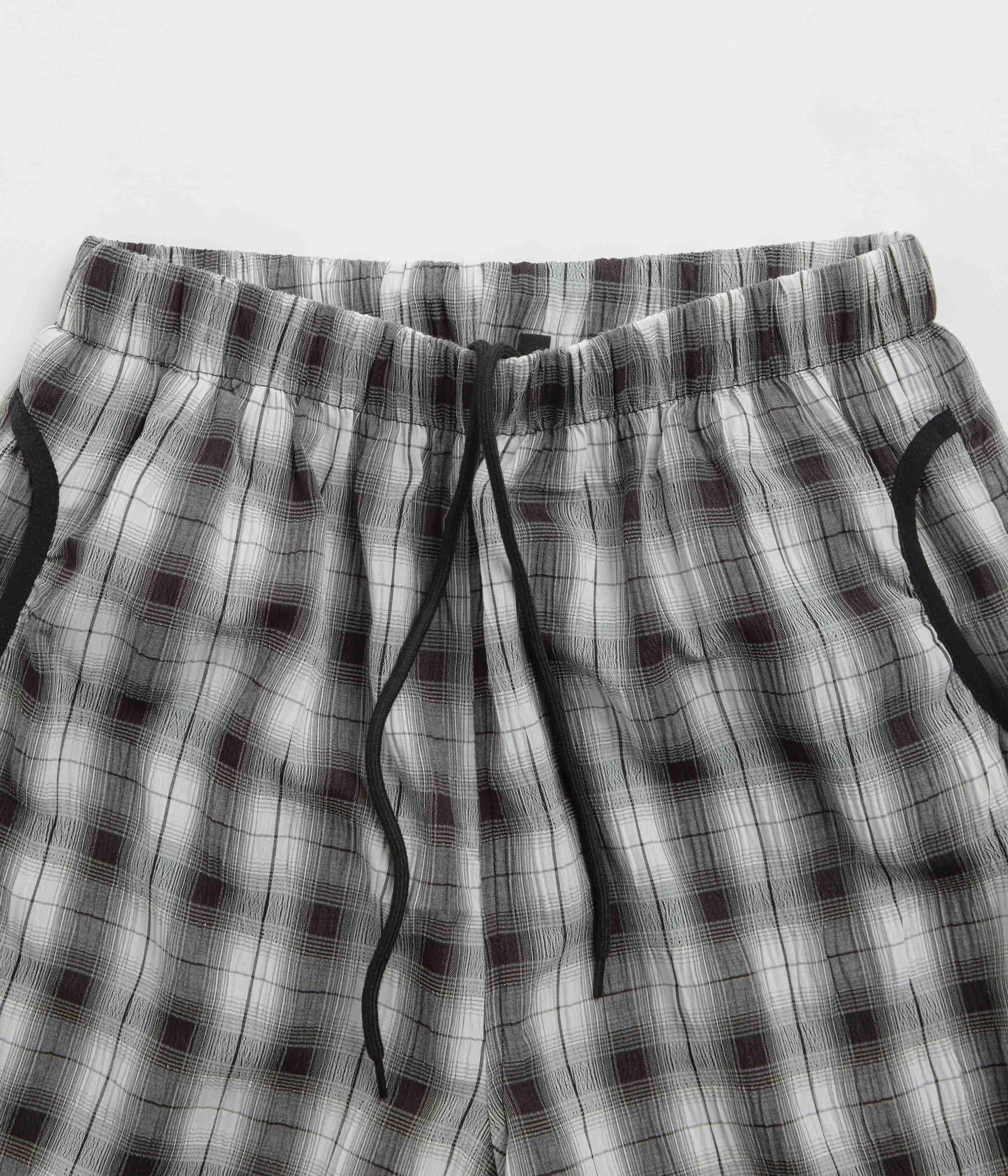 Sexhippies Seersucker Plaid Shorts - Black / White - Image 4