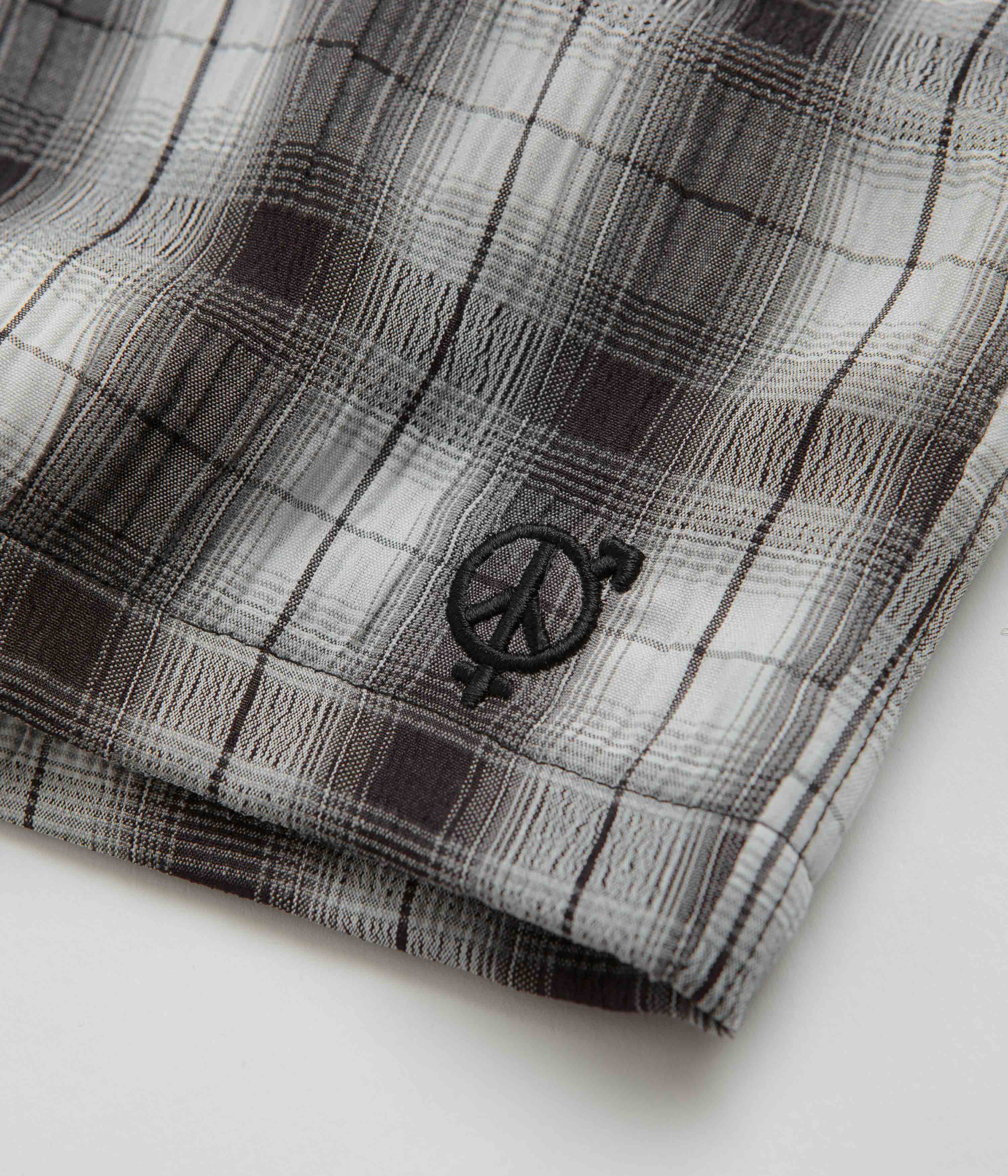 Sexhippies Seersucker Plaid Shorts - Black / White - Image 6