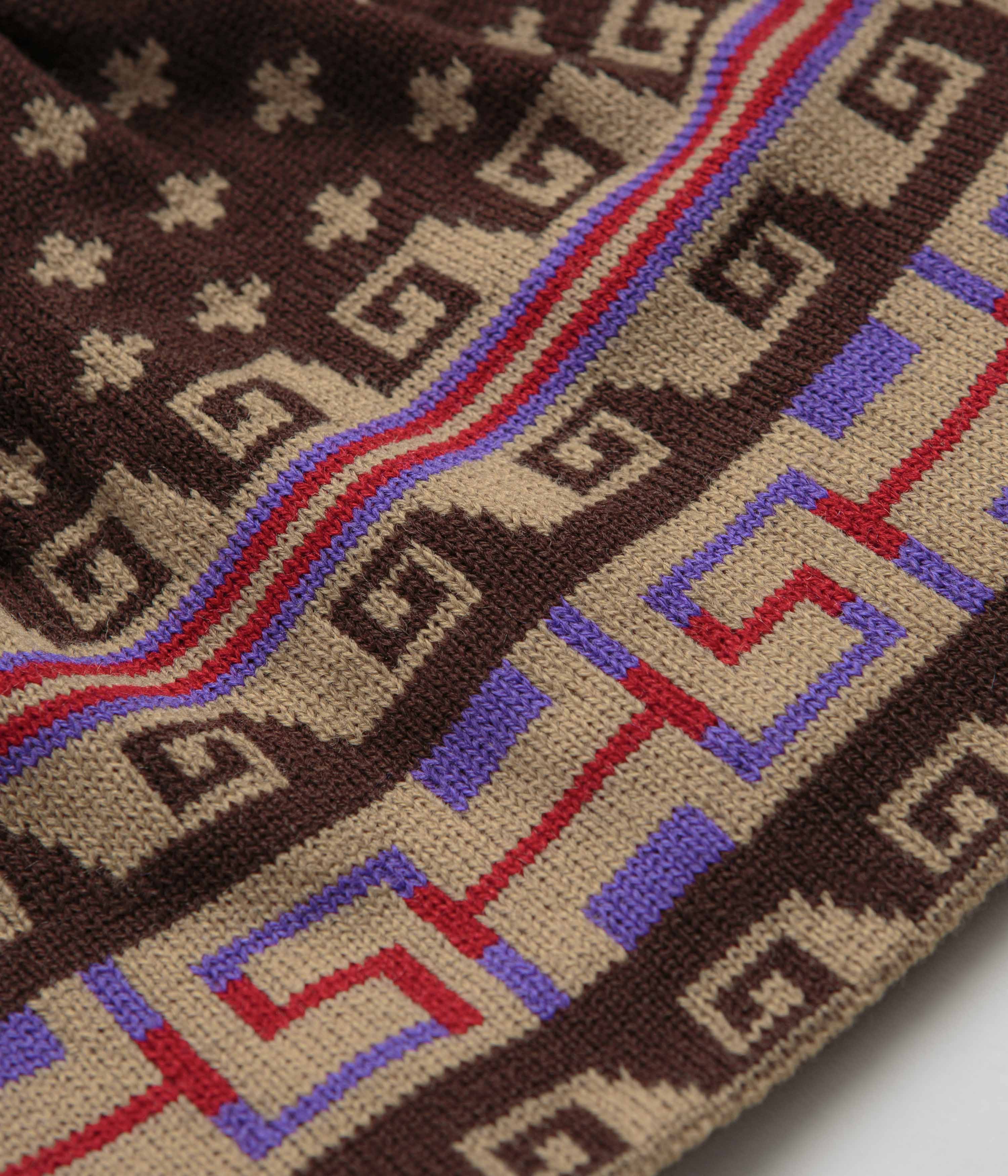 Sexhippies Spring Weight Beanie - Brown / Tan - Image 2