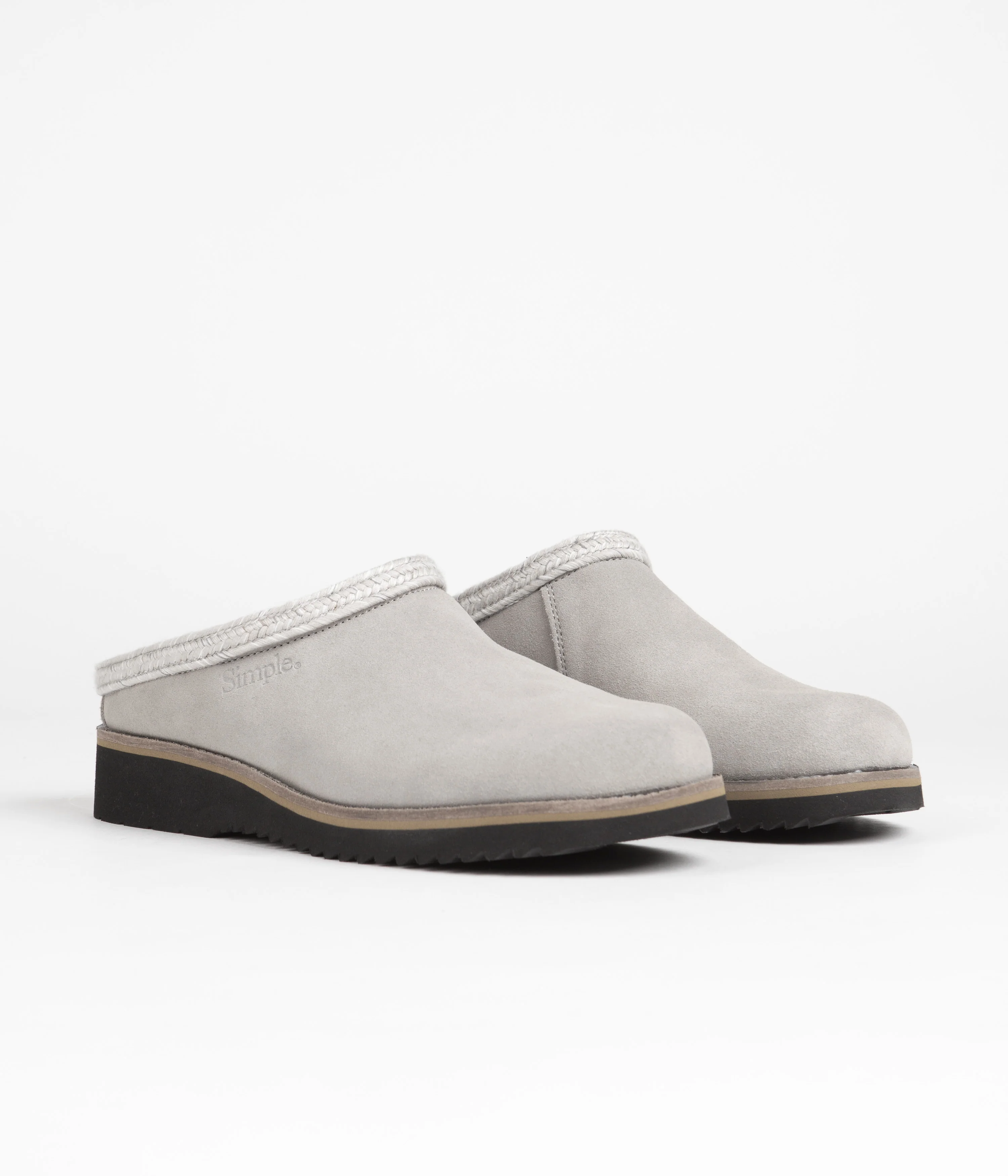Simple Original Suede Clogs - Stone - Image 2