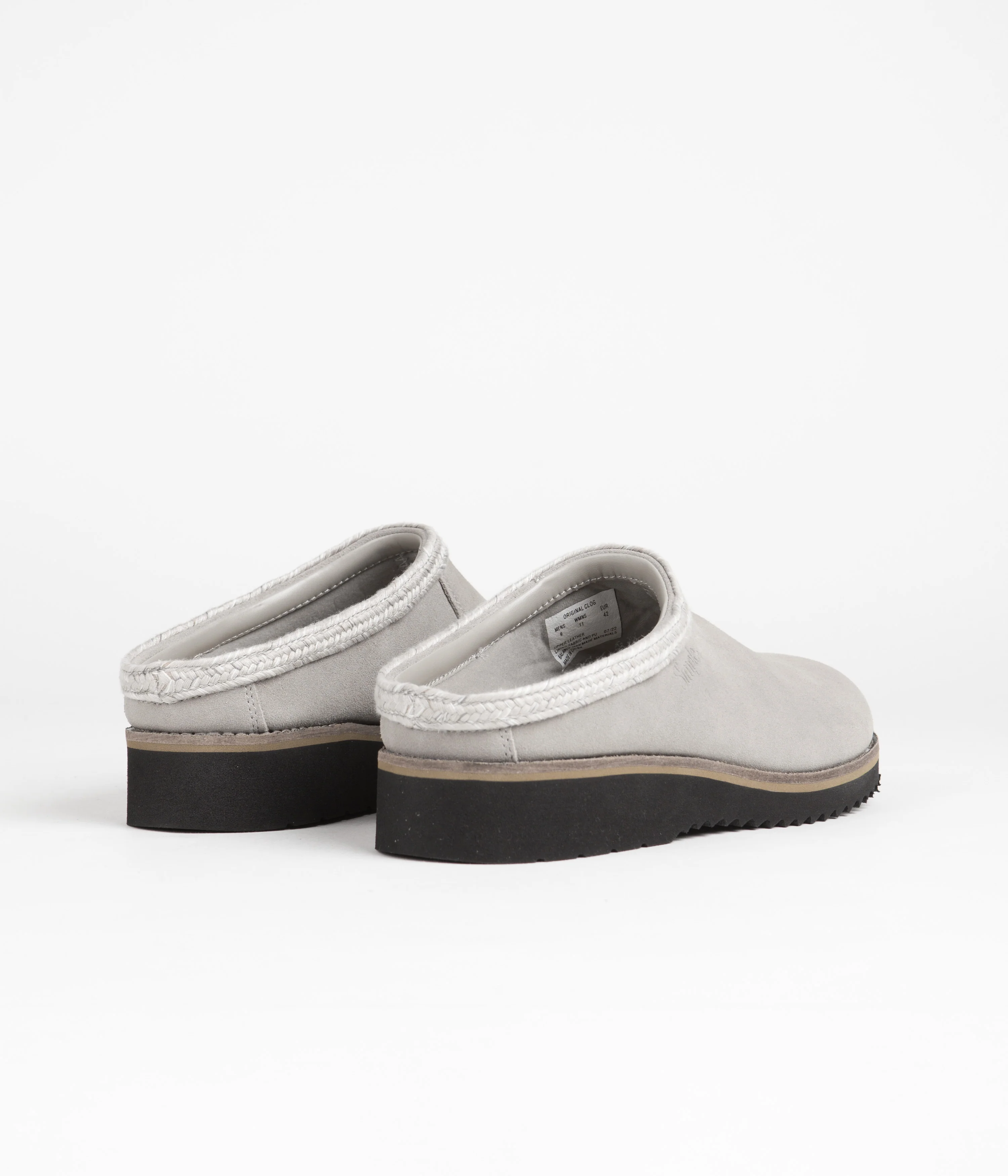 Simple Original Suede Clogs - Stone - Image 4