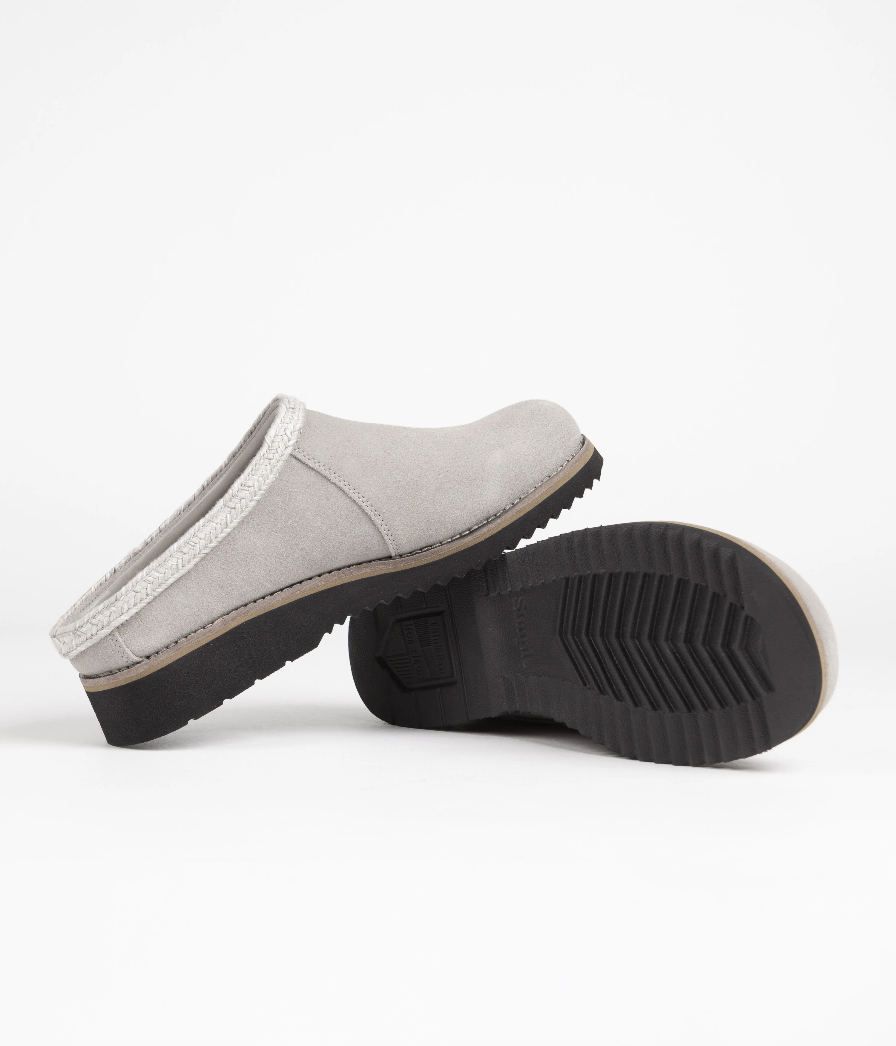 Simple Original Suede Clogs - Stone - Image 5