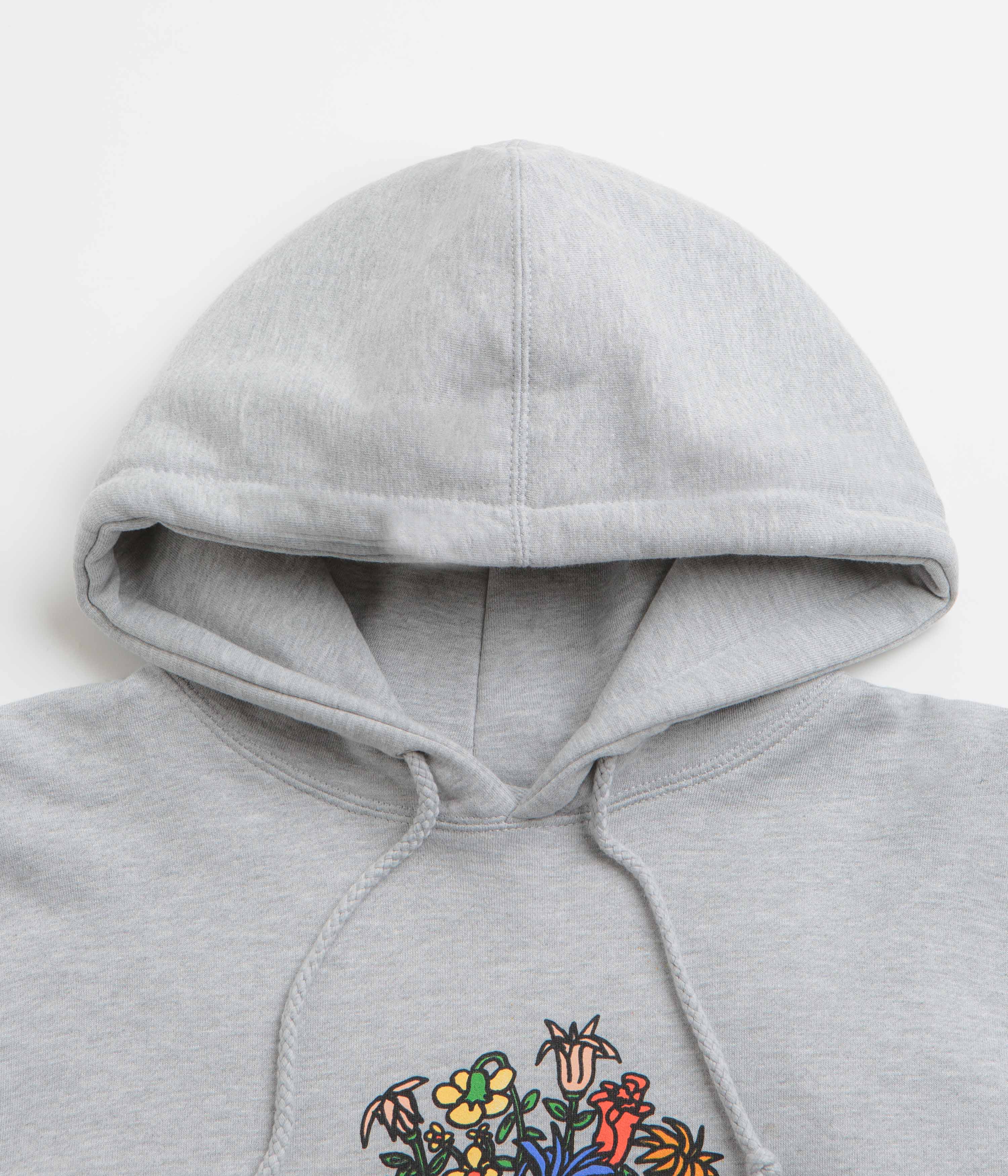 Skateboard Cafe Bouquet Hoodie - Heather Grey - Image 2