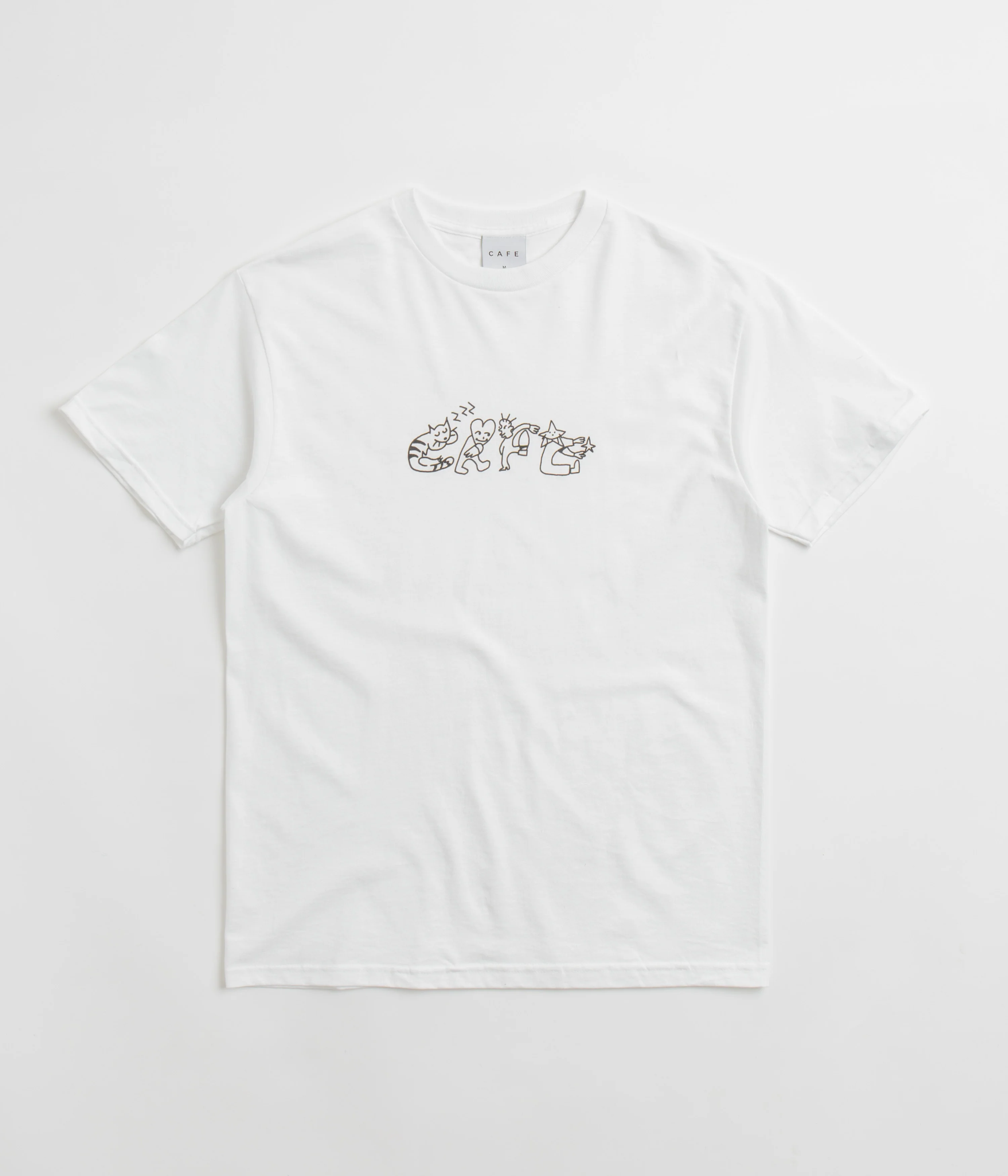 Skateboard Cafe Buddy T-Shirt - White