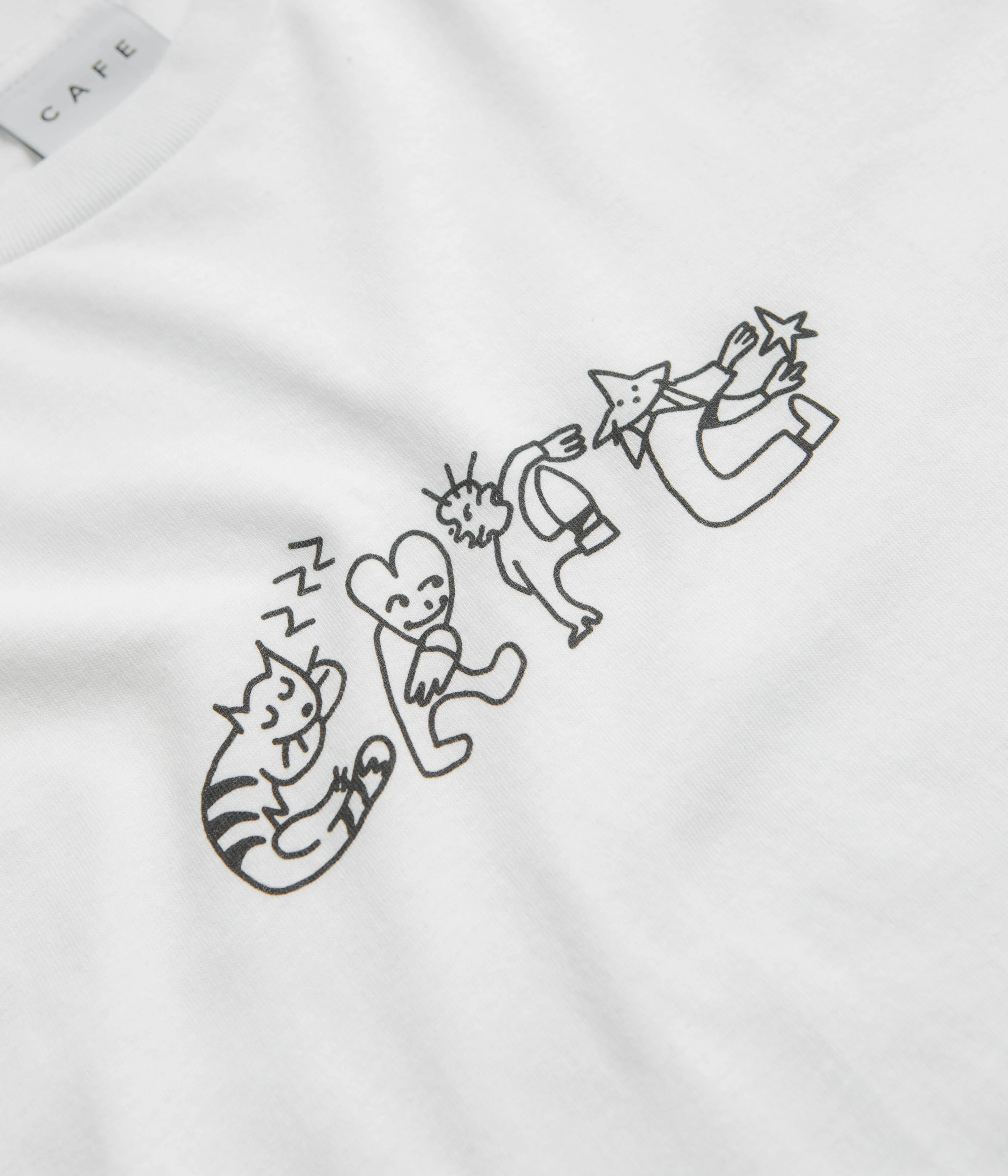 Skateboard Cafe Buddy T-Shirt - White - Image 2