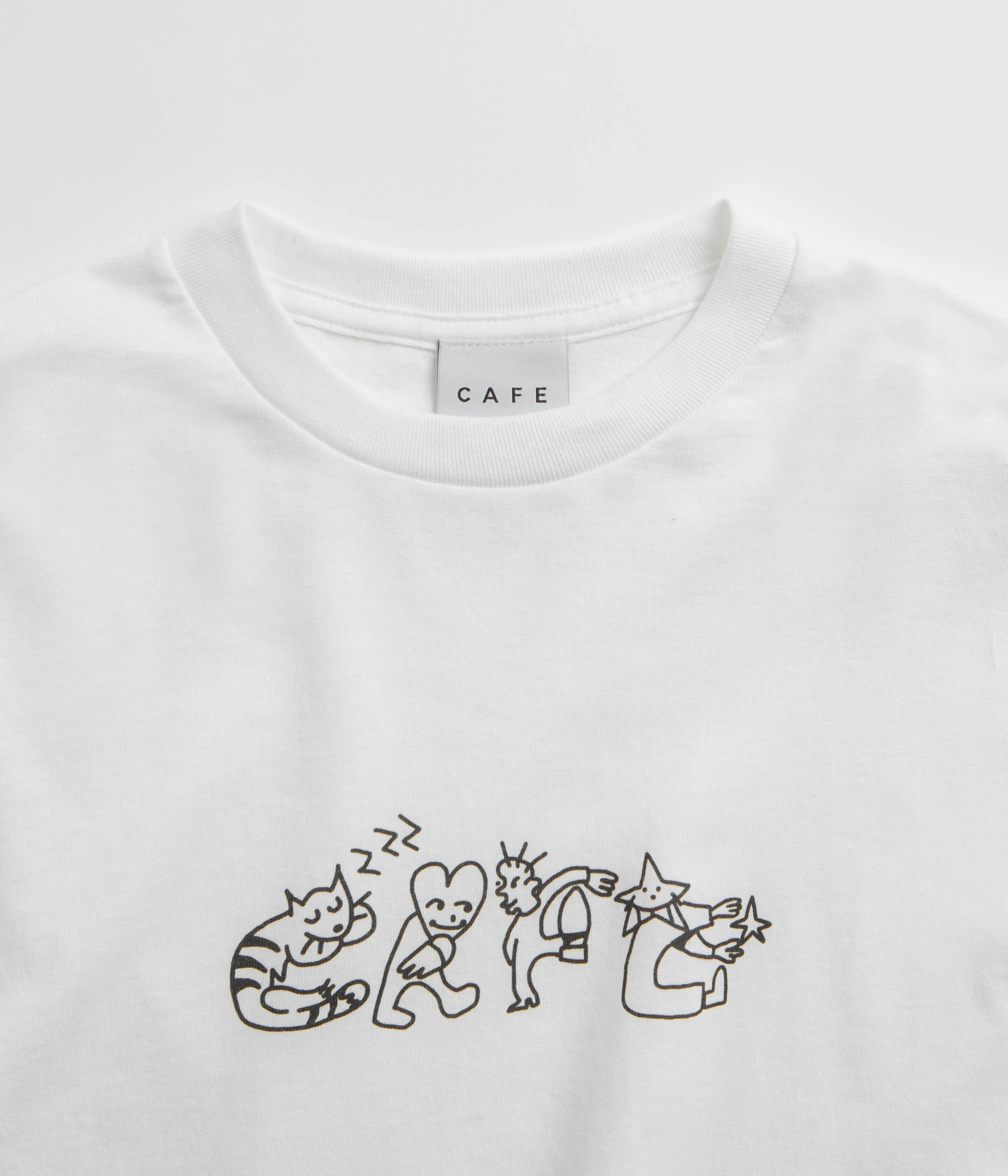 Skateboard Cafe Buddy T-Shirt - White - Image 3