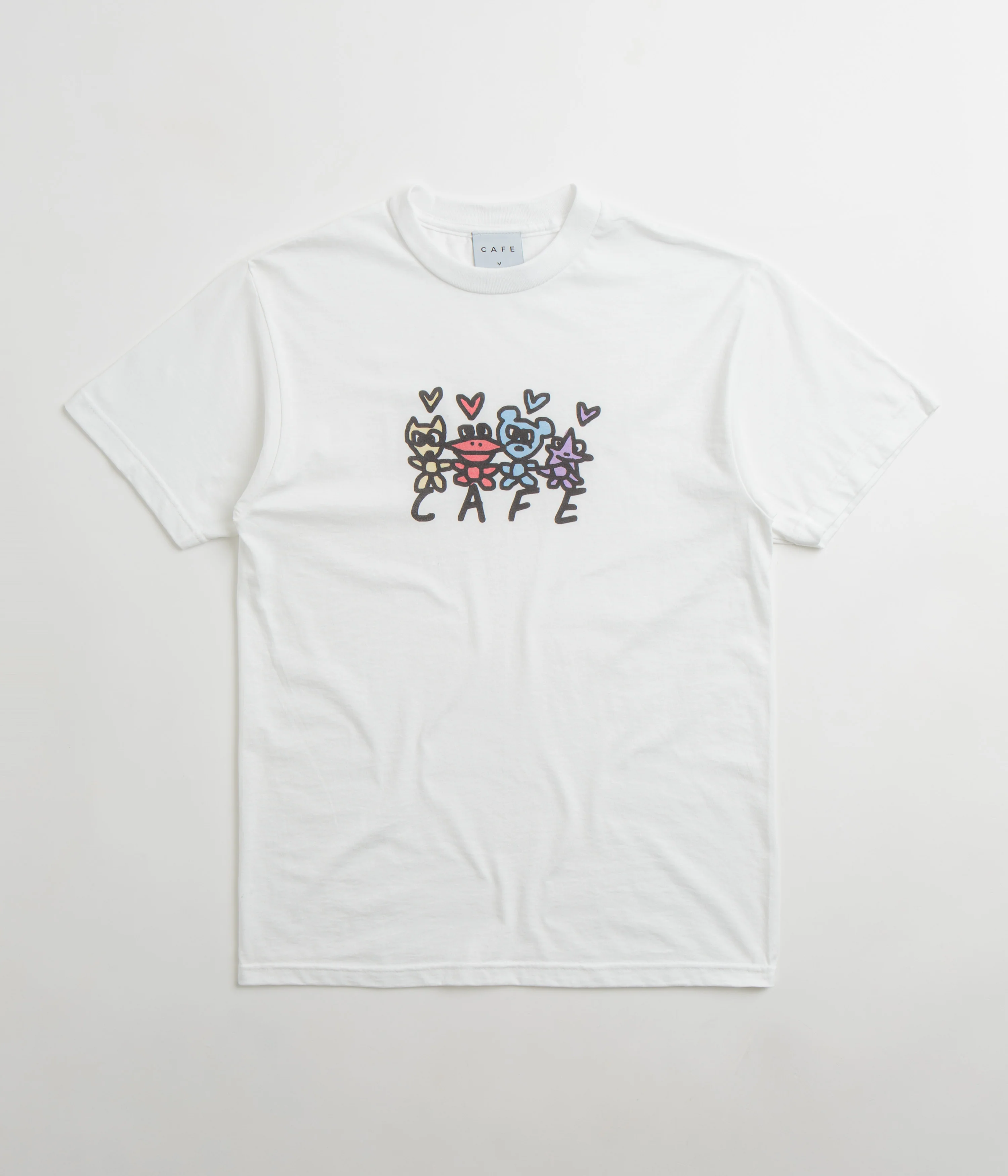 Skateboard Cafe Pals T-Shirt - White