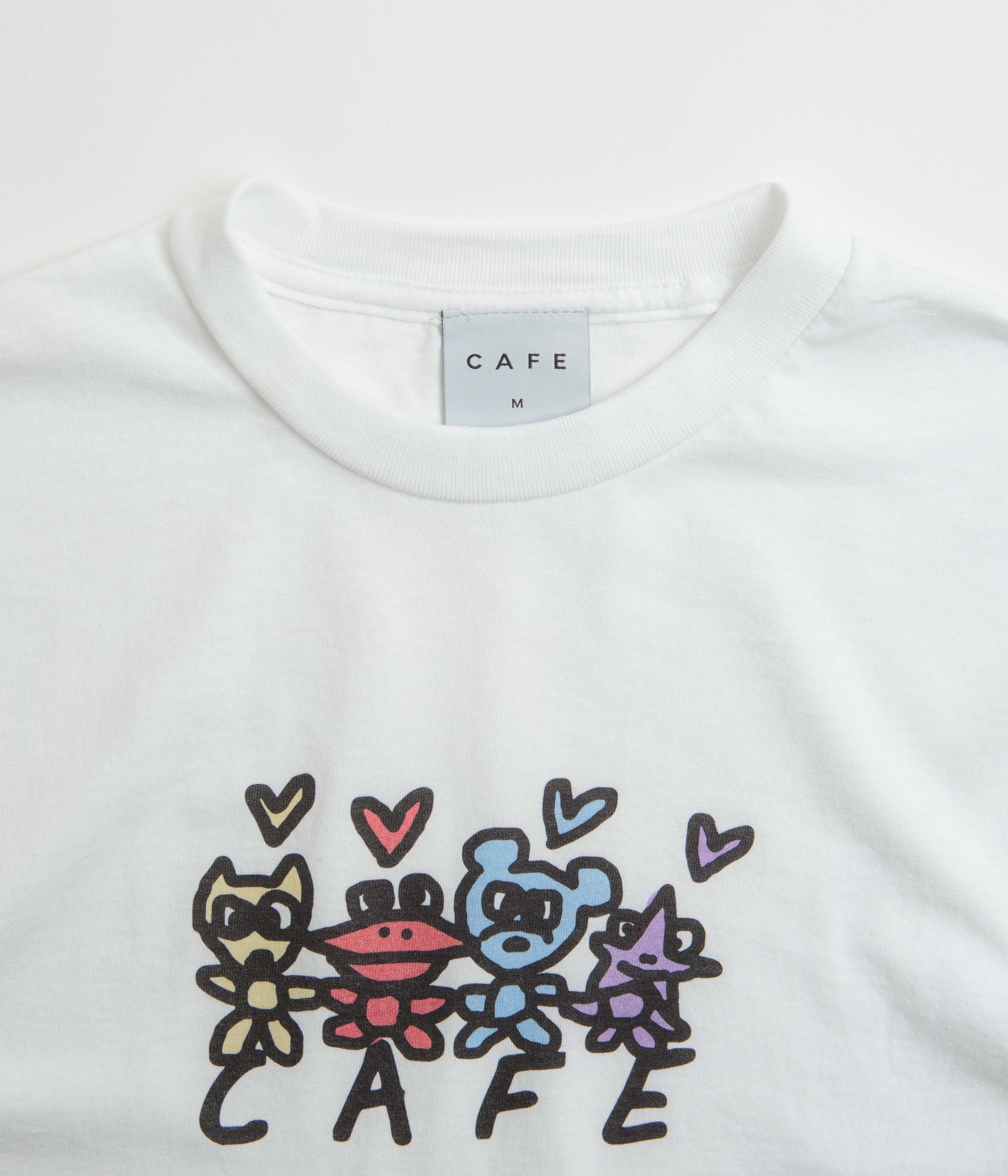 Skateboard Cafe Pals T-Shirt - White - Image 2