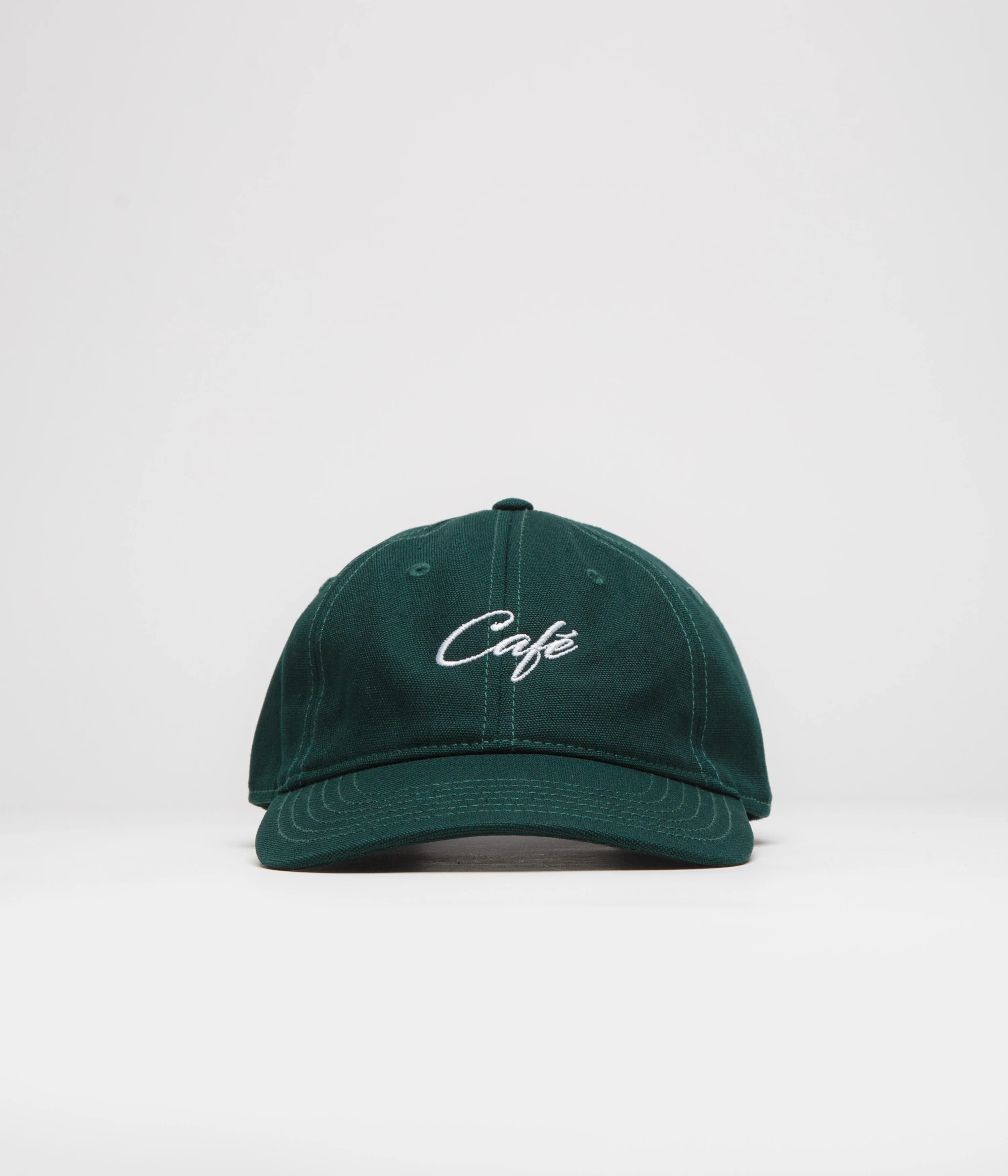 Skateboard Cafe Script Logo Cap - Pine Green - Image 2