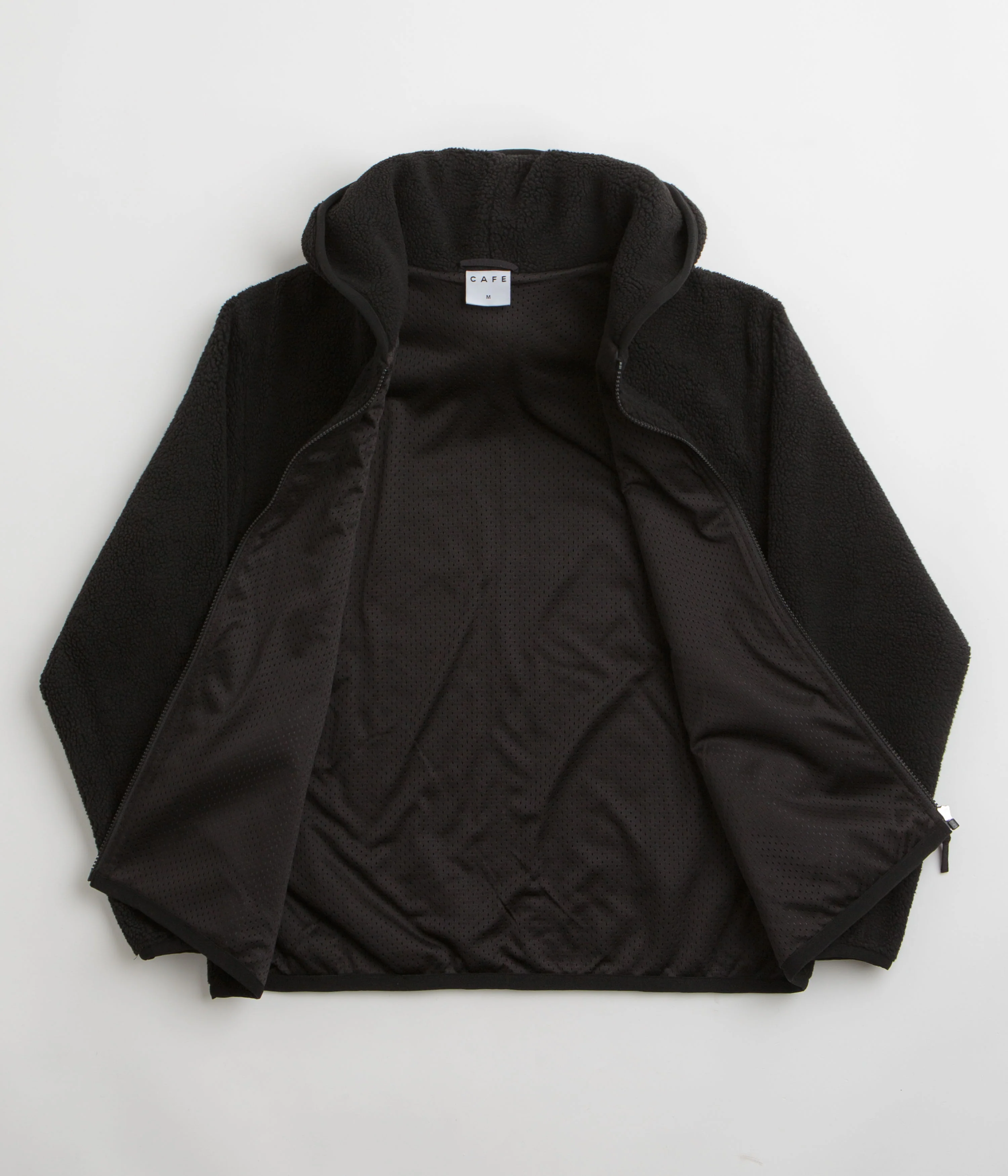 Skateboard Cafe Sherpa Fleece Hoodie - Black - Image 2