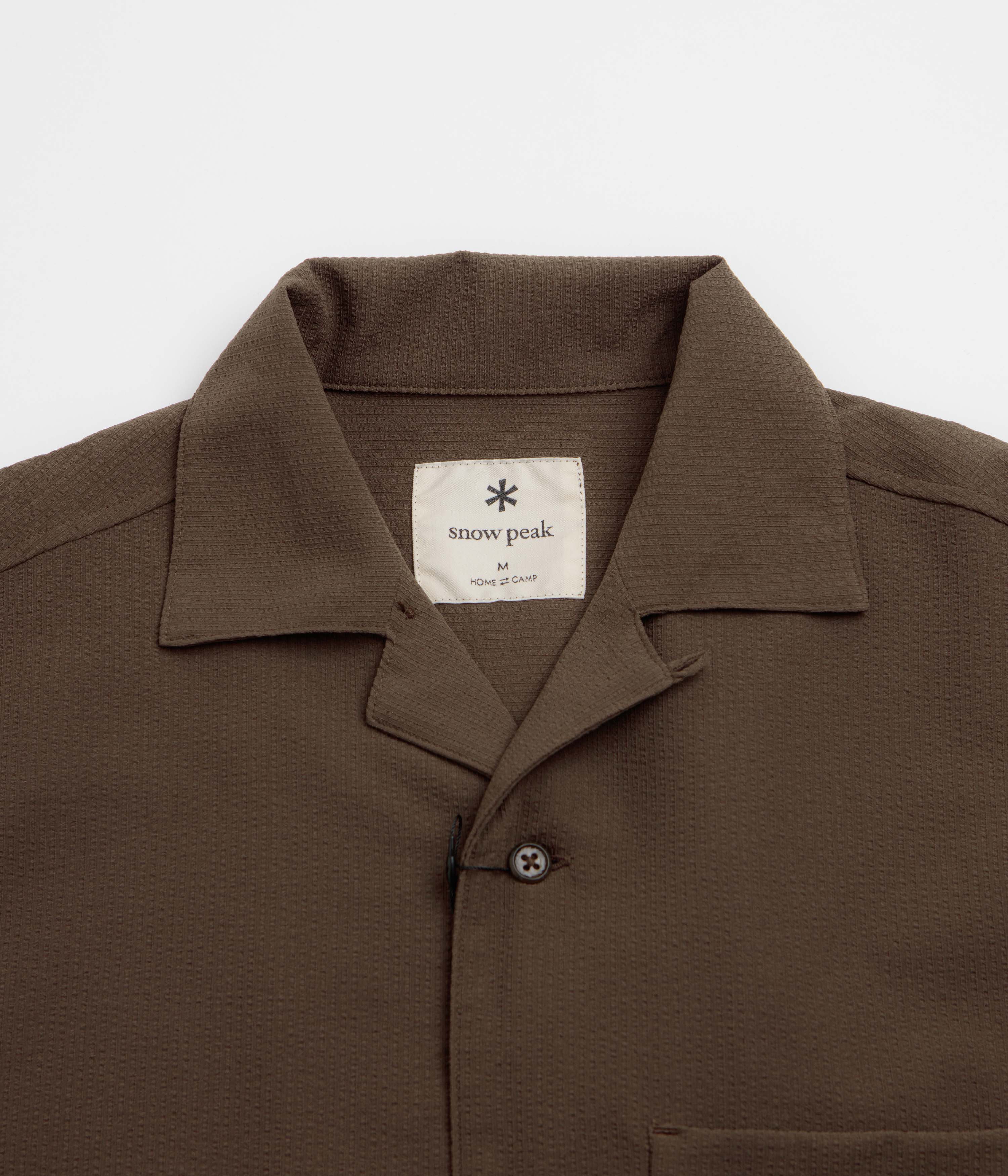 Snow Peak Airo Short Sleeve Shirt - Brown - Image 2