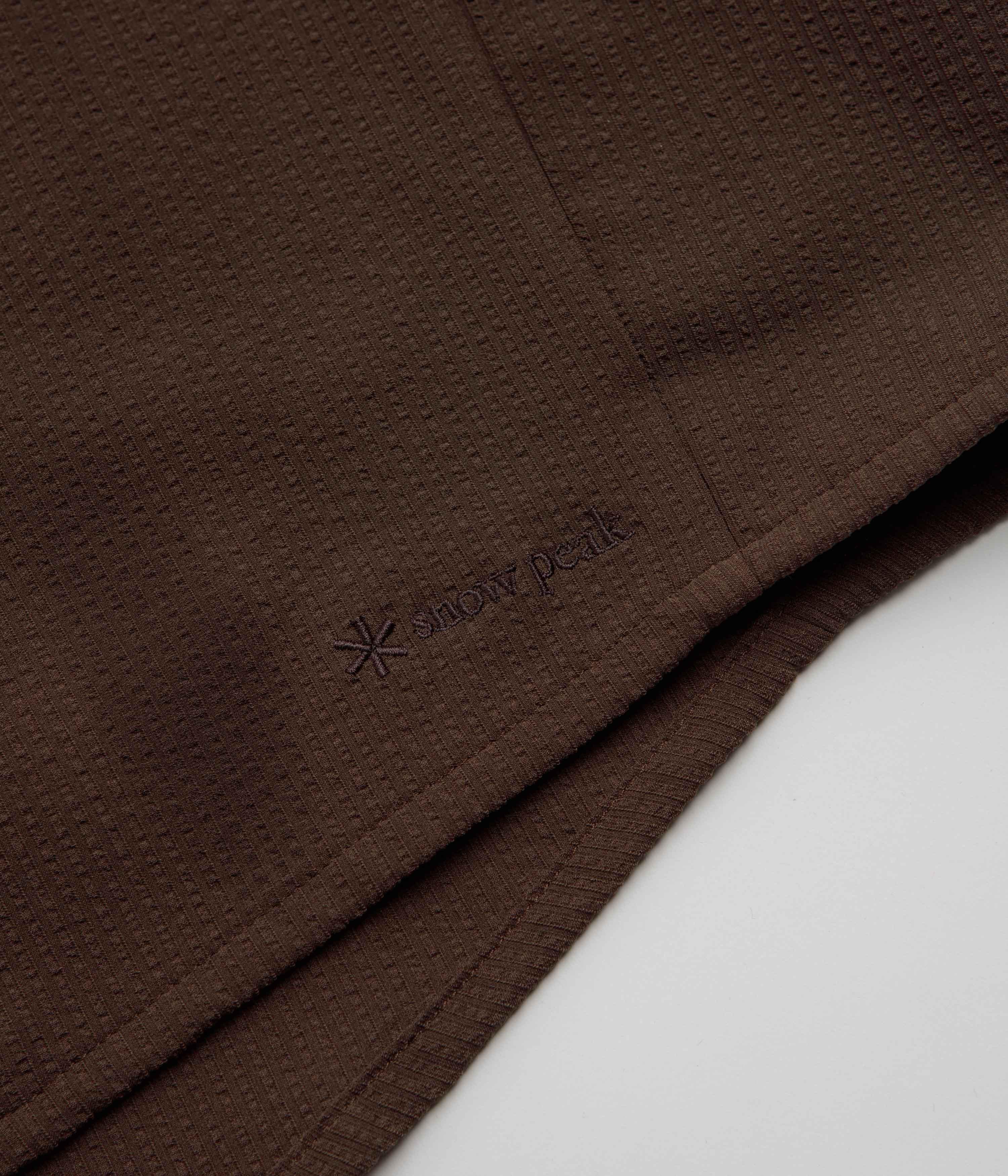 Snow Peak Airo Short Sleeve Shirt - Brown - Image 3