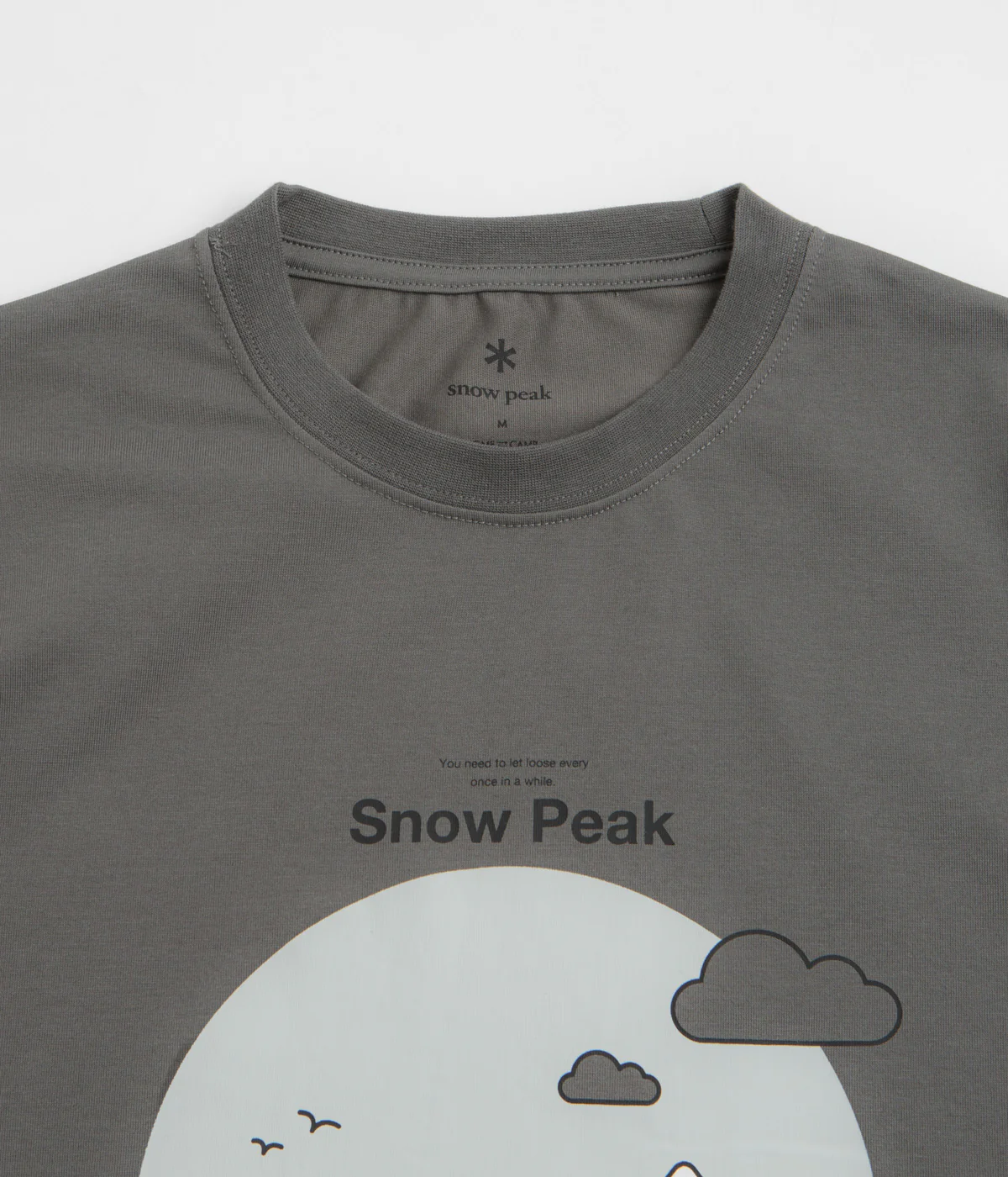 Snow Peak Camping Graphic T-Shirt - Grey - Image 3