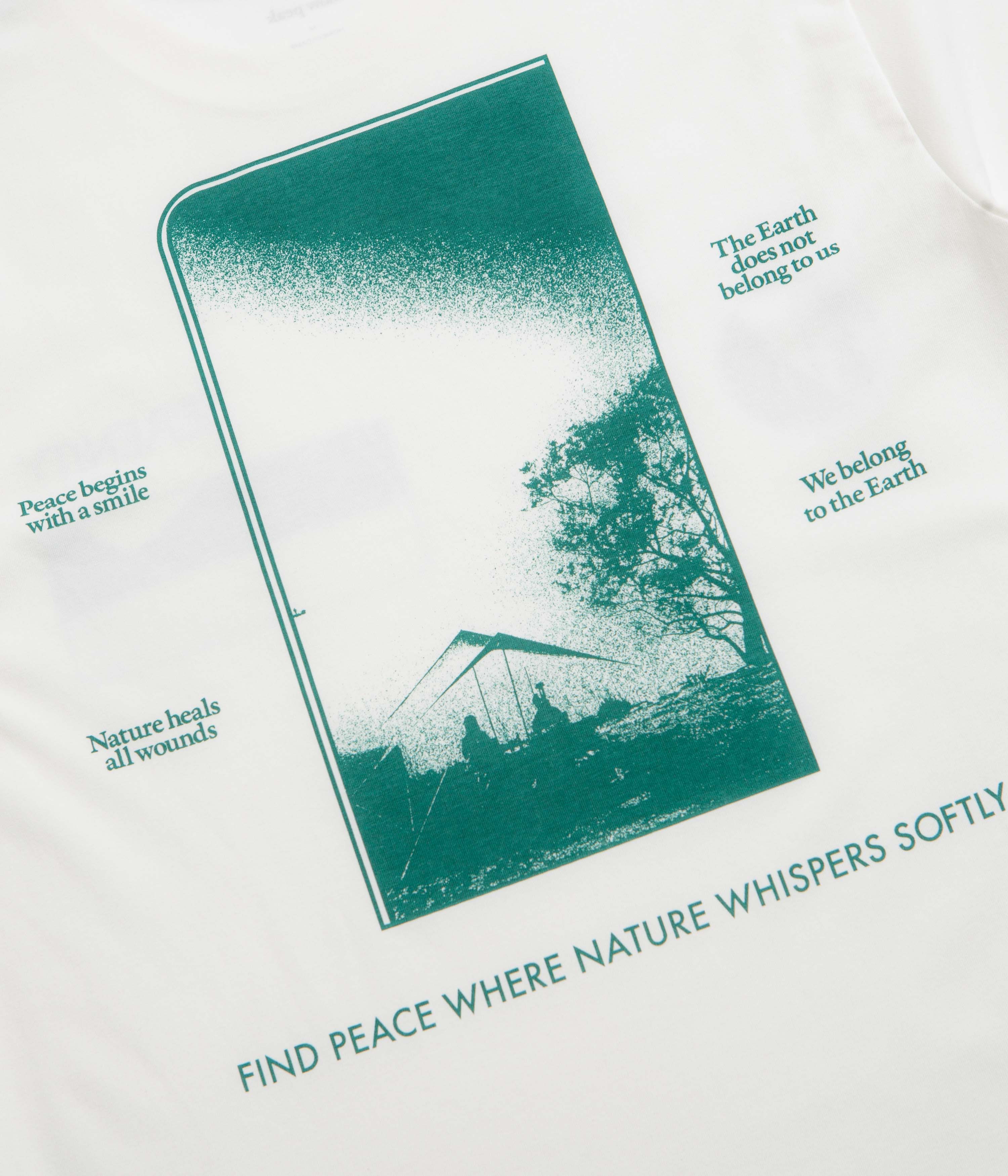 Snow Peak CF Landscape T-Shirt - Off White - Image 6