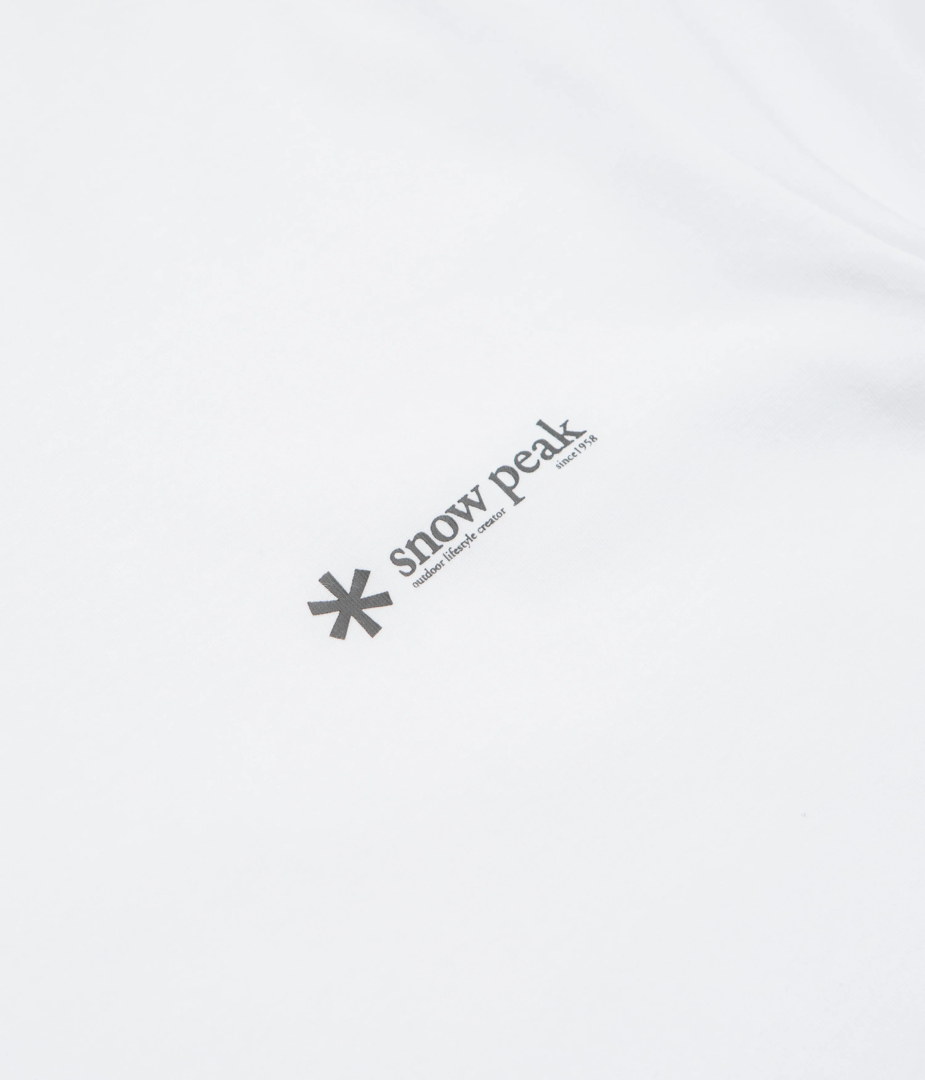 Snow Peak Chest Logo T-Shirt - White - Image 3