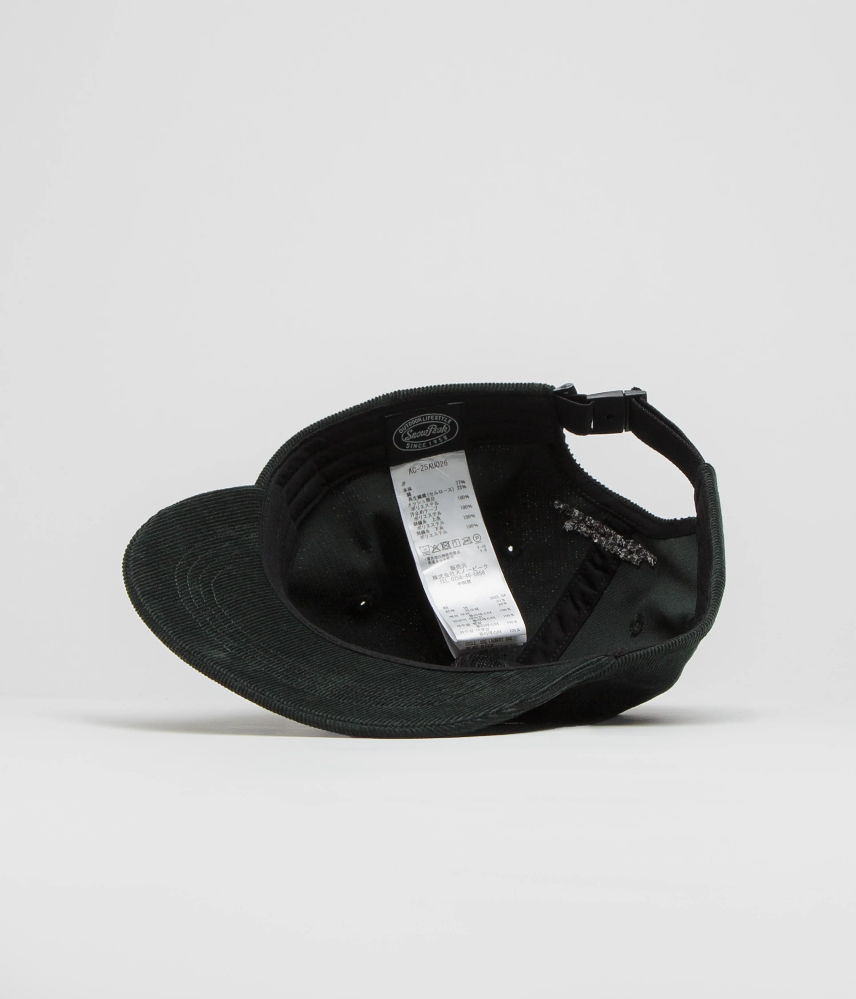 Snow Peak Corduroy Cap - Dark Green - Image 4
