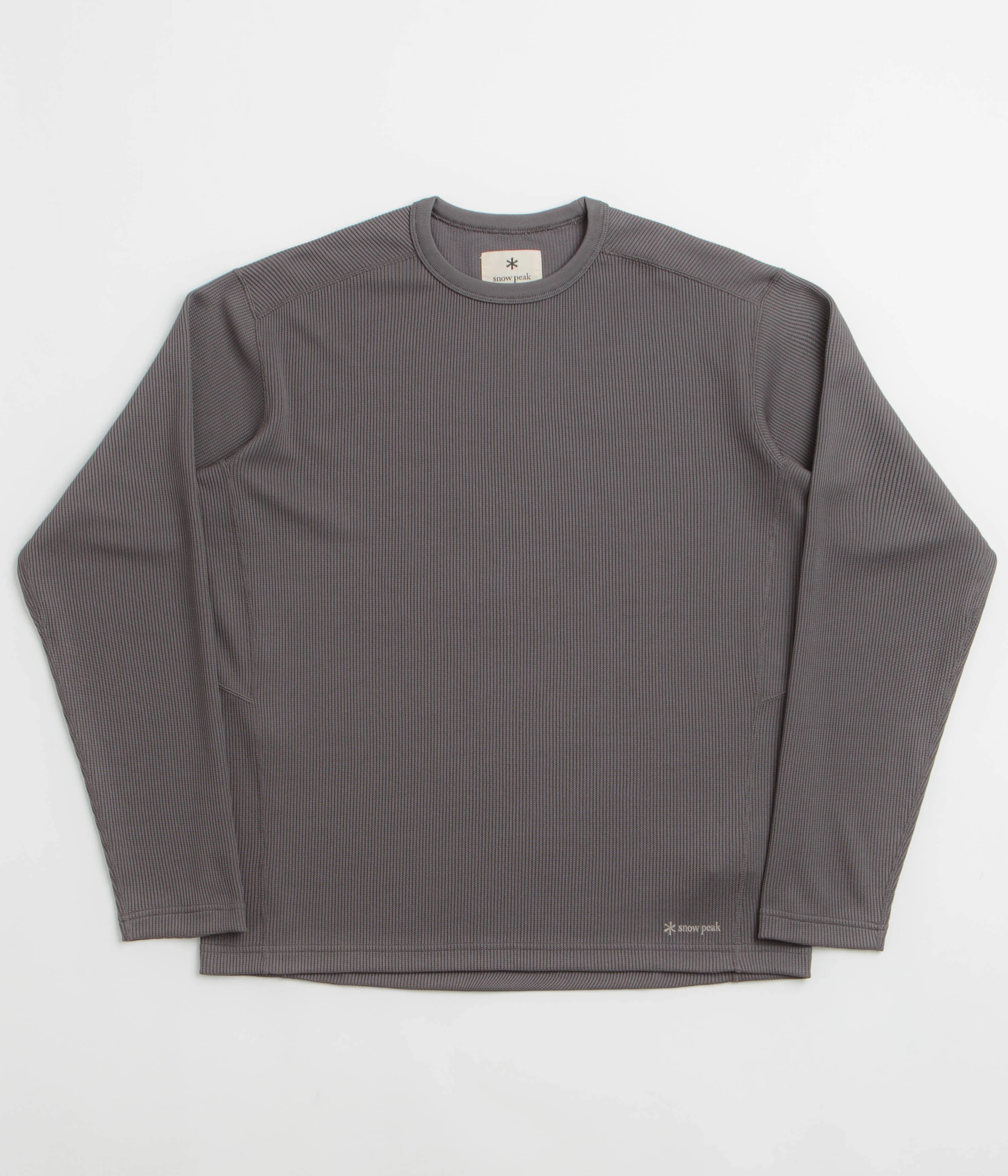 Snow Peak Dry Thermal Long Sleeve T-Shirt - Charcoal