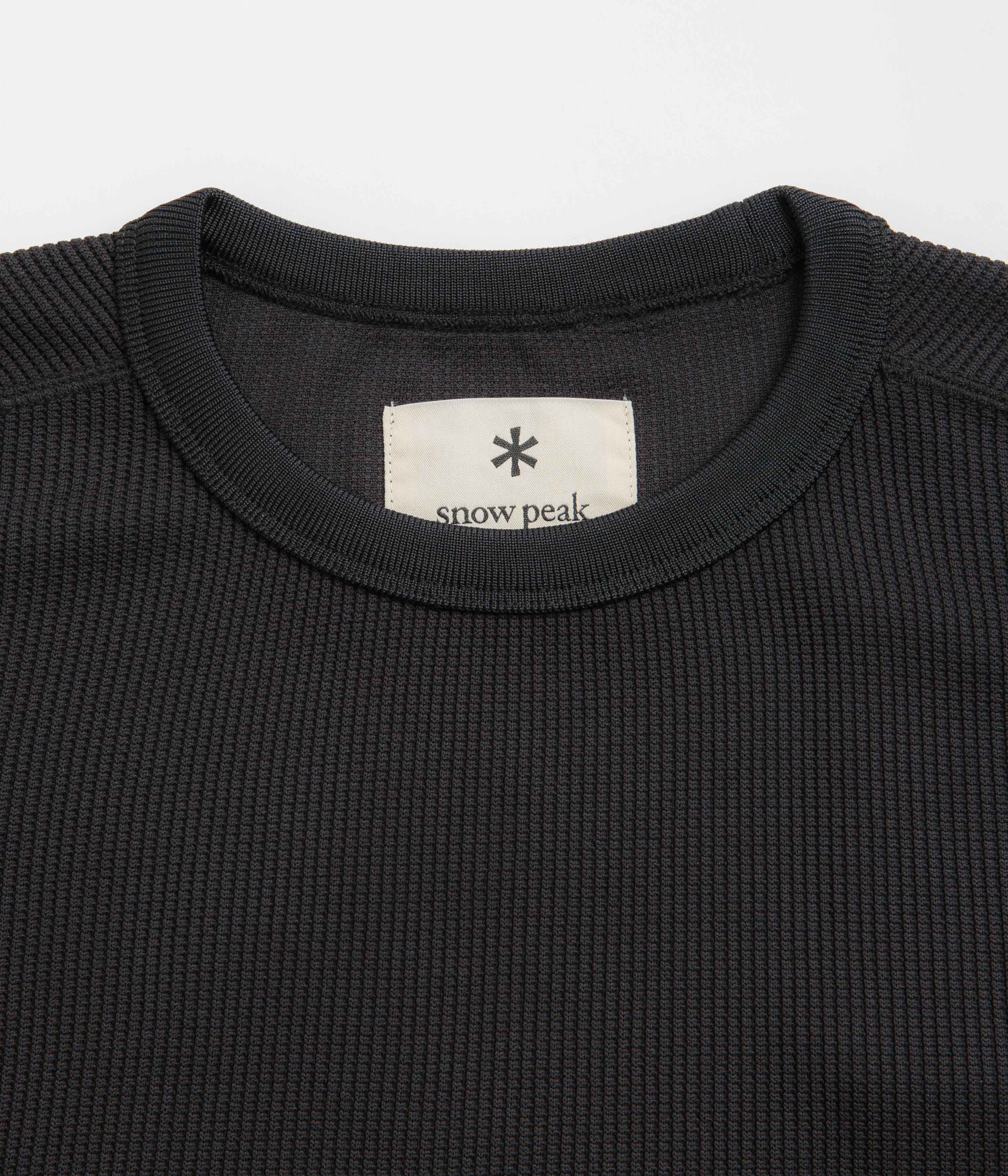 Snow Peak Dry Thermal T-Shirt - Black - Image 3