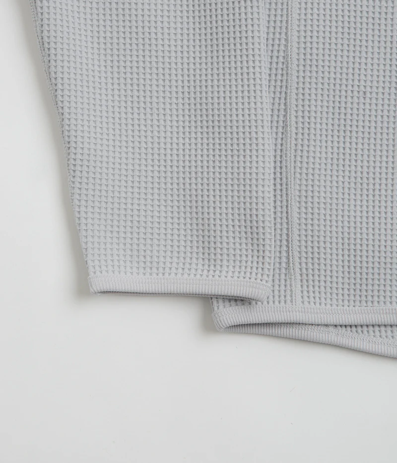 Snow Peak Dry Waffle Long Sleeve T-Shirt - Light Grey - Image 2