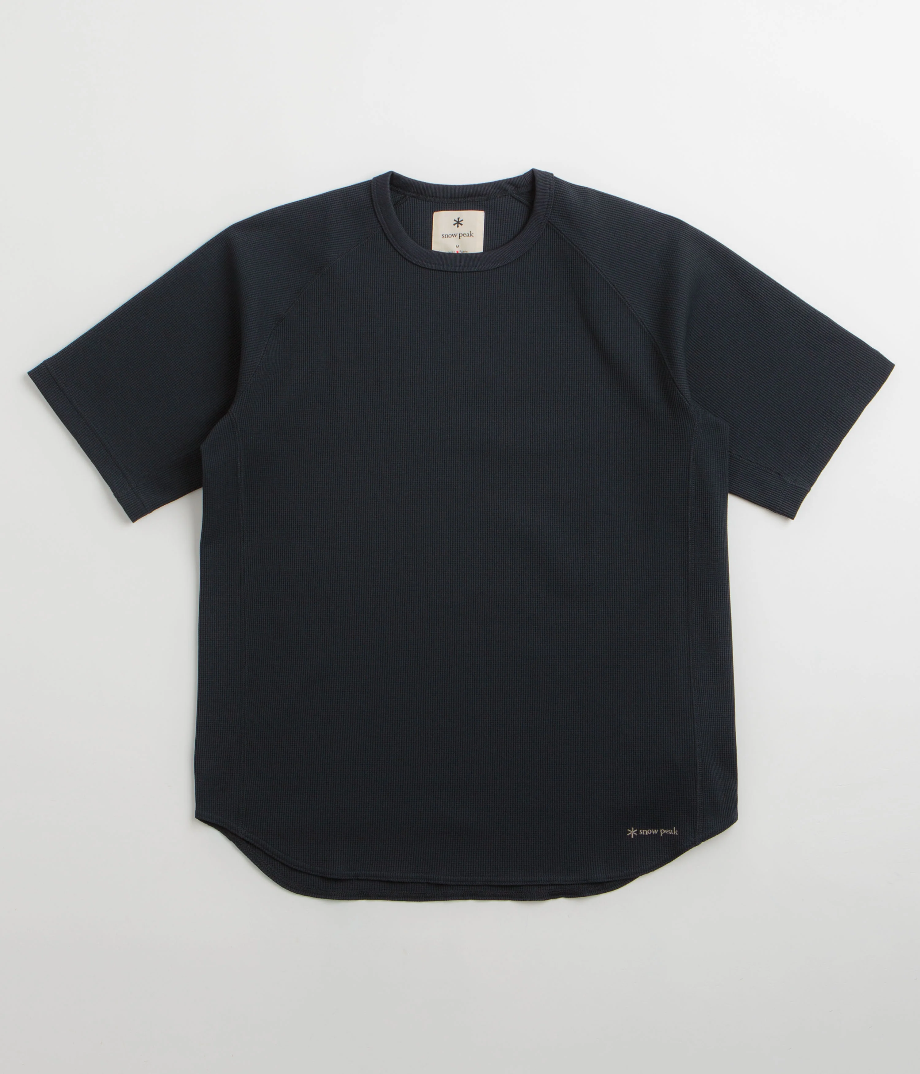 Snow Peak Dry Waffle T-Shirt - Dark Navy