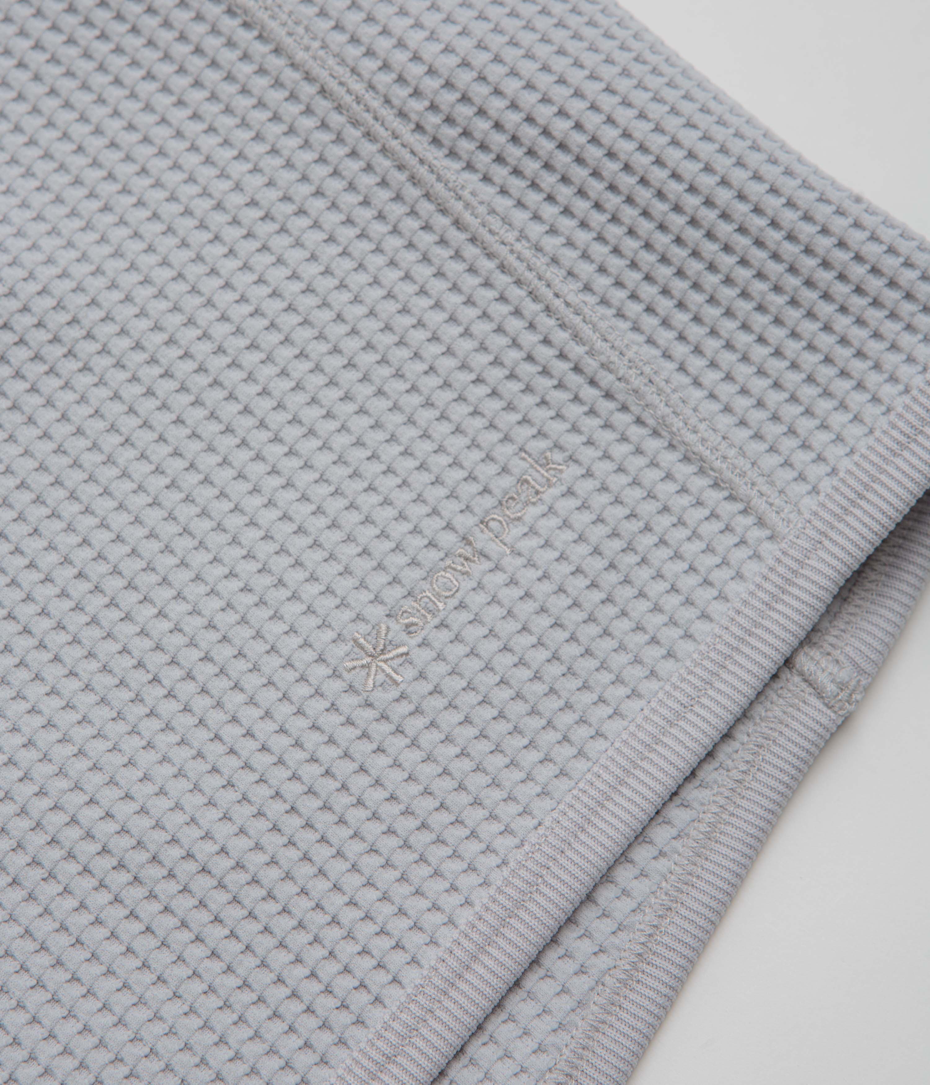 Snow Peak Dry Waffle T-Shirt - Light Grey - Image 2