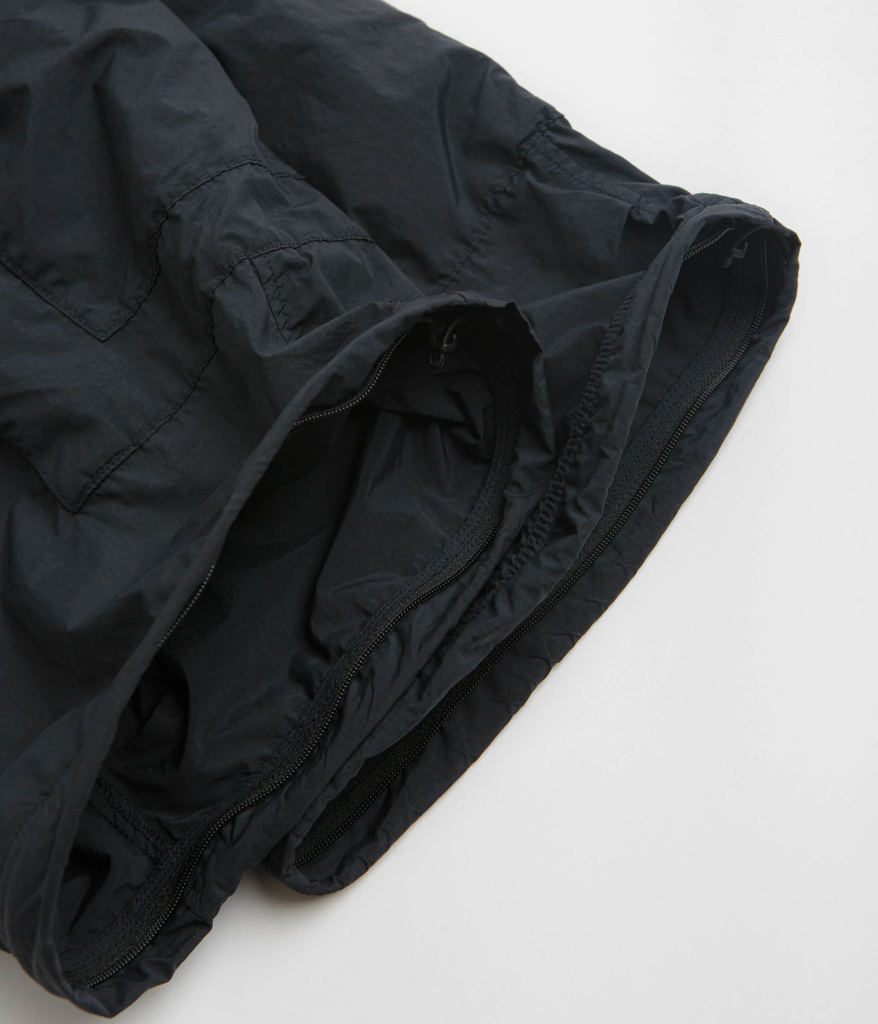 Snow Peak Garment Dyed Convertible Pants - Black - Image 10