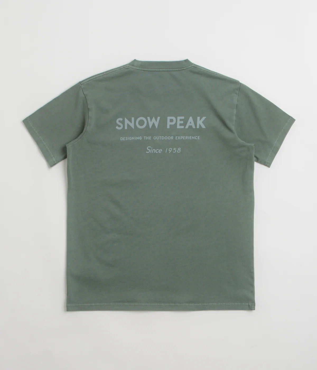 Snow Peak Garment Dyed T-Shirt - Dark Green