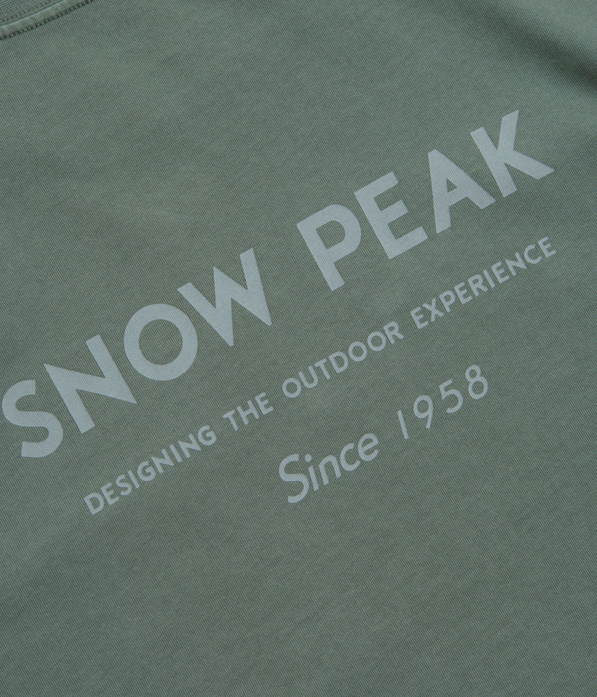 Snow Peak Garment Dyed T-Shirt - Dark Green - Image 5