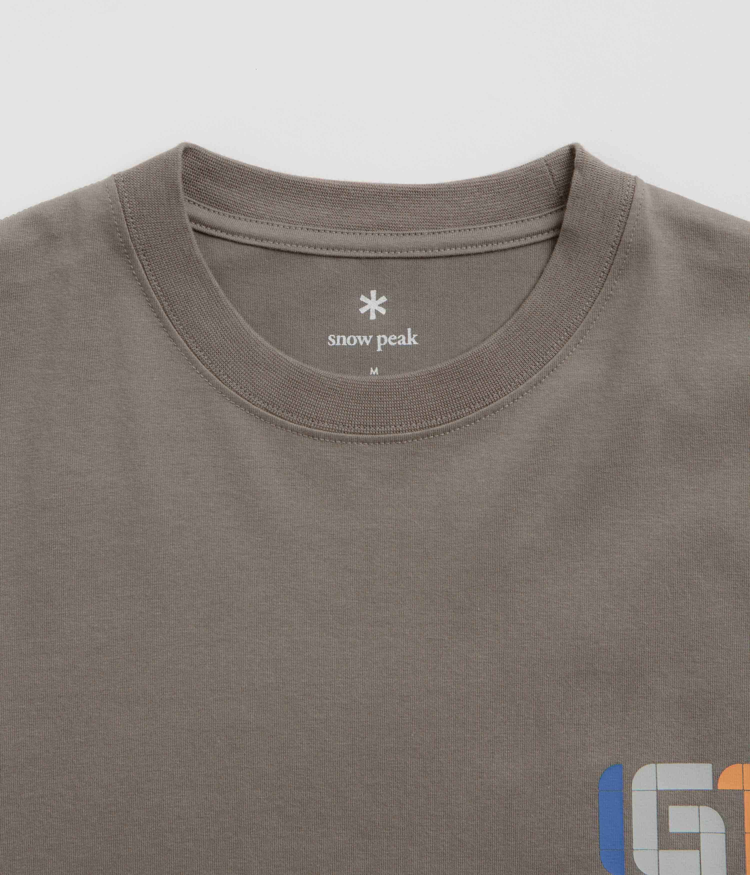 Snow Peak IGT Logo T-Shirt - Greige - Image 4