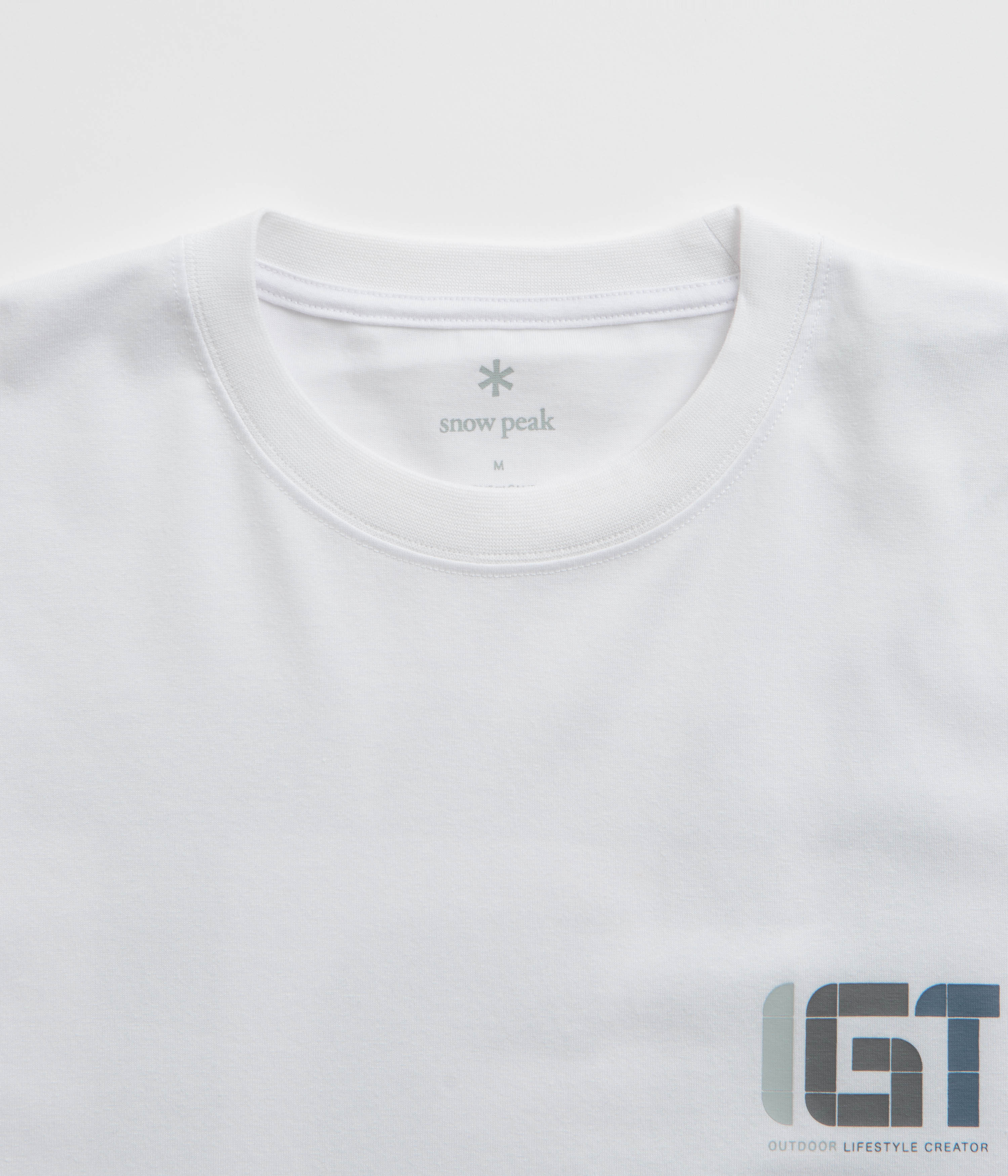 Snow Peak IGT Logo T-Shirt - White - Image 4