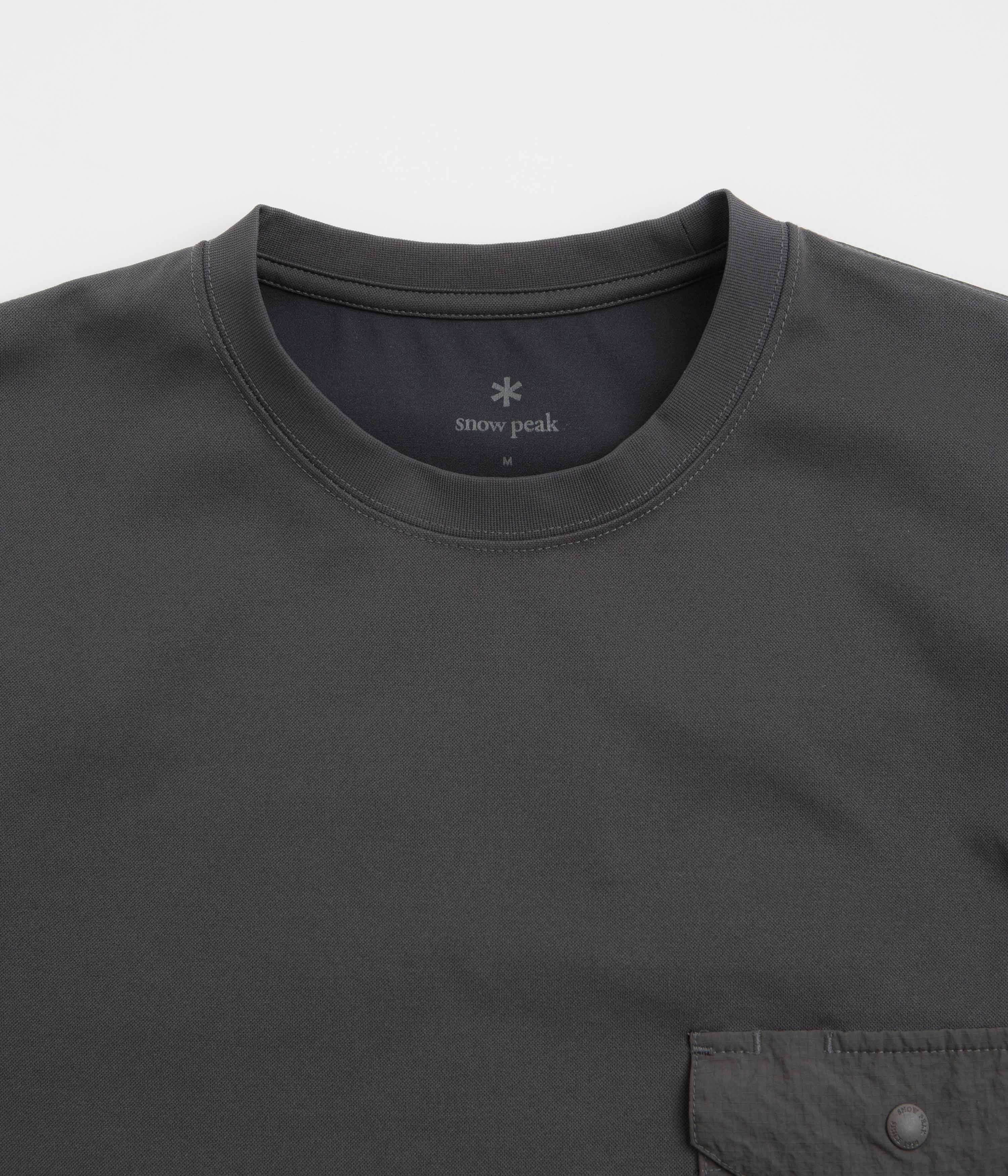 Snow Peak Insect Shield T-Shirt - Charcoal - Image 3