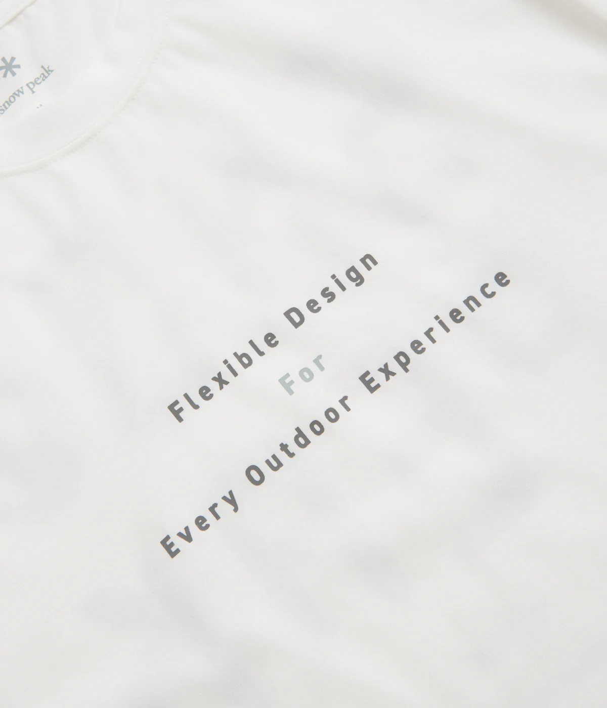 Snow Peak Jikaro Firering Table T-Shirt - Off White - Image 3