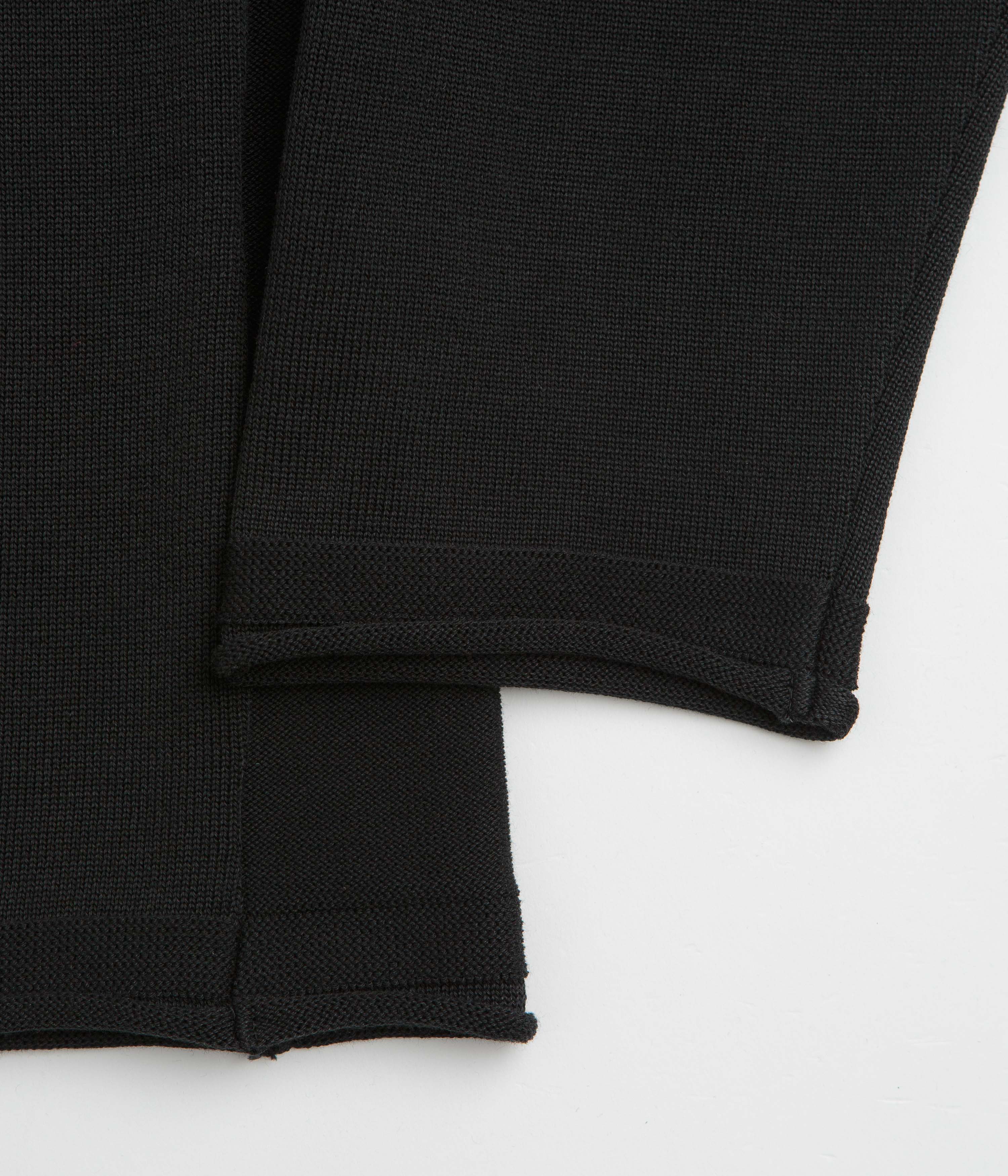 Snow Peak Knit Pullover Sweatshirt - Black - Image 3